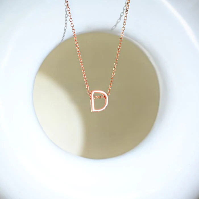 Divine D Initial Necklace - Image 5