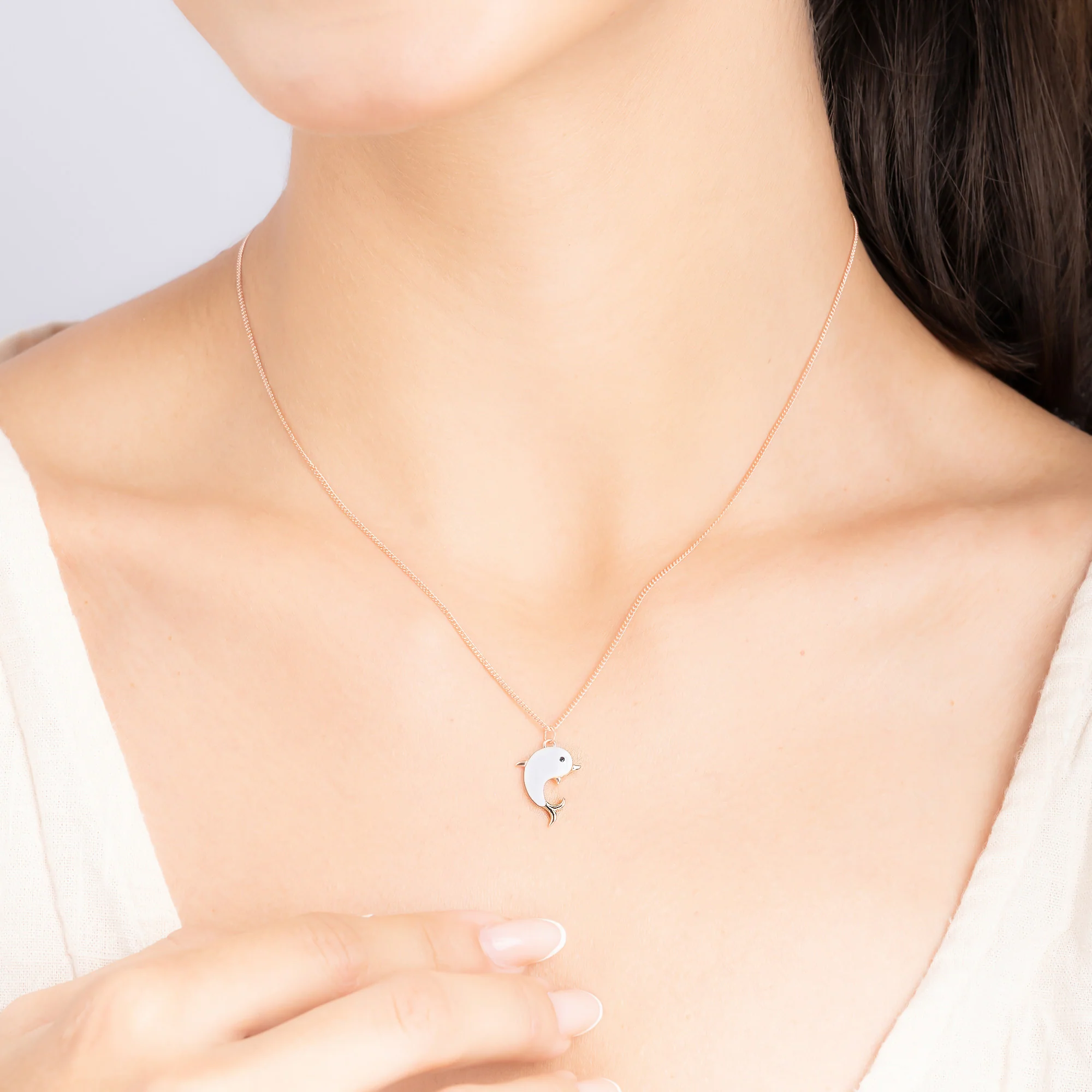 Dolphin Pendant Necklace - Image 4