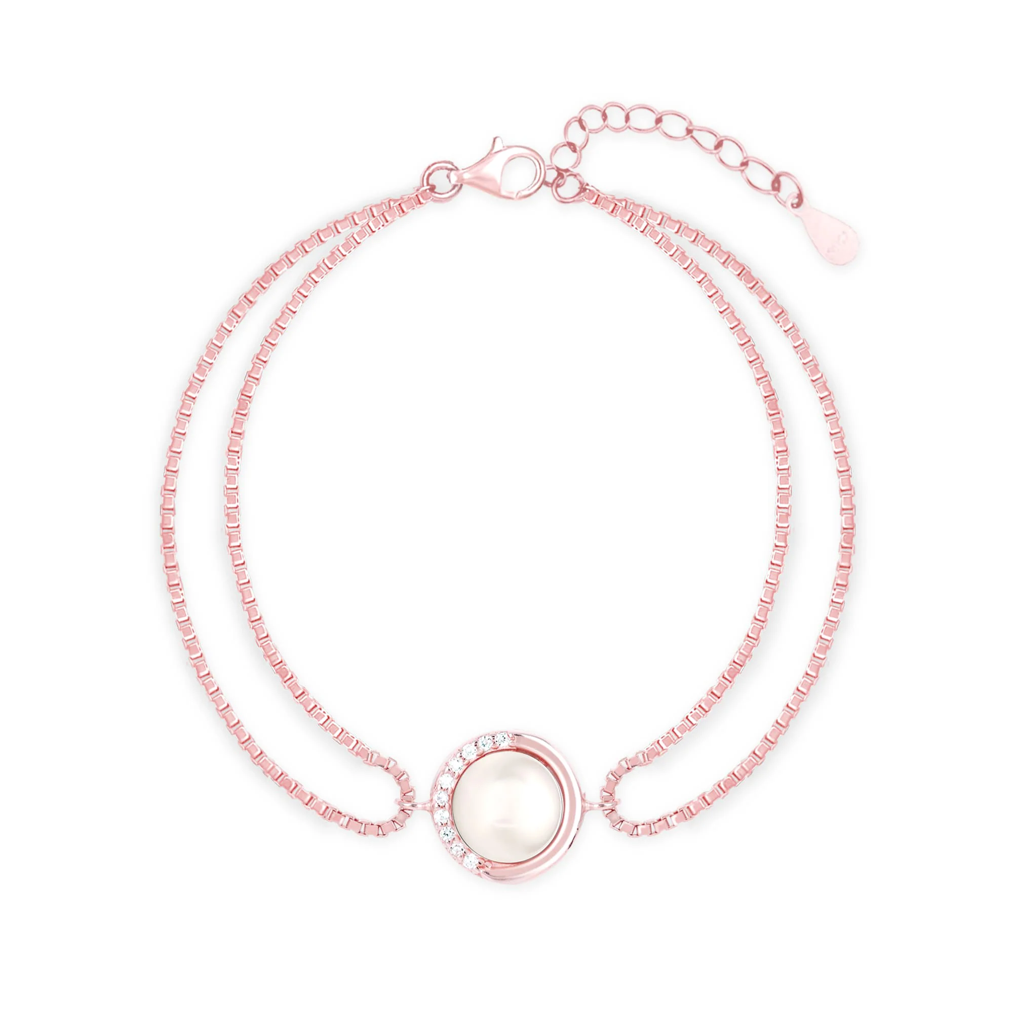Double Chain Pearl Bracelet - Image 7