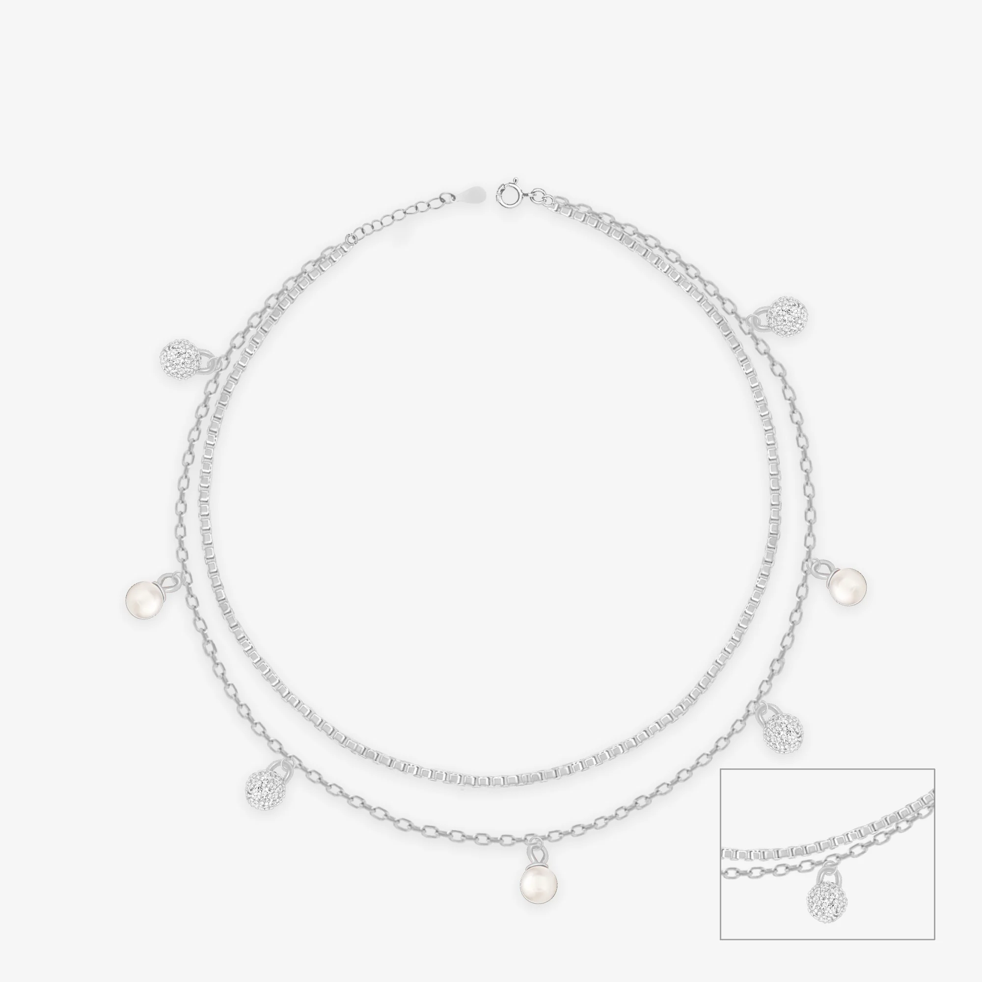 Double Layered Charm Bracelet - Image 7