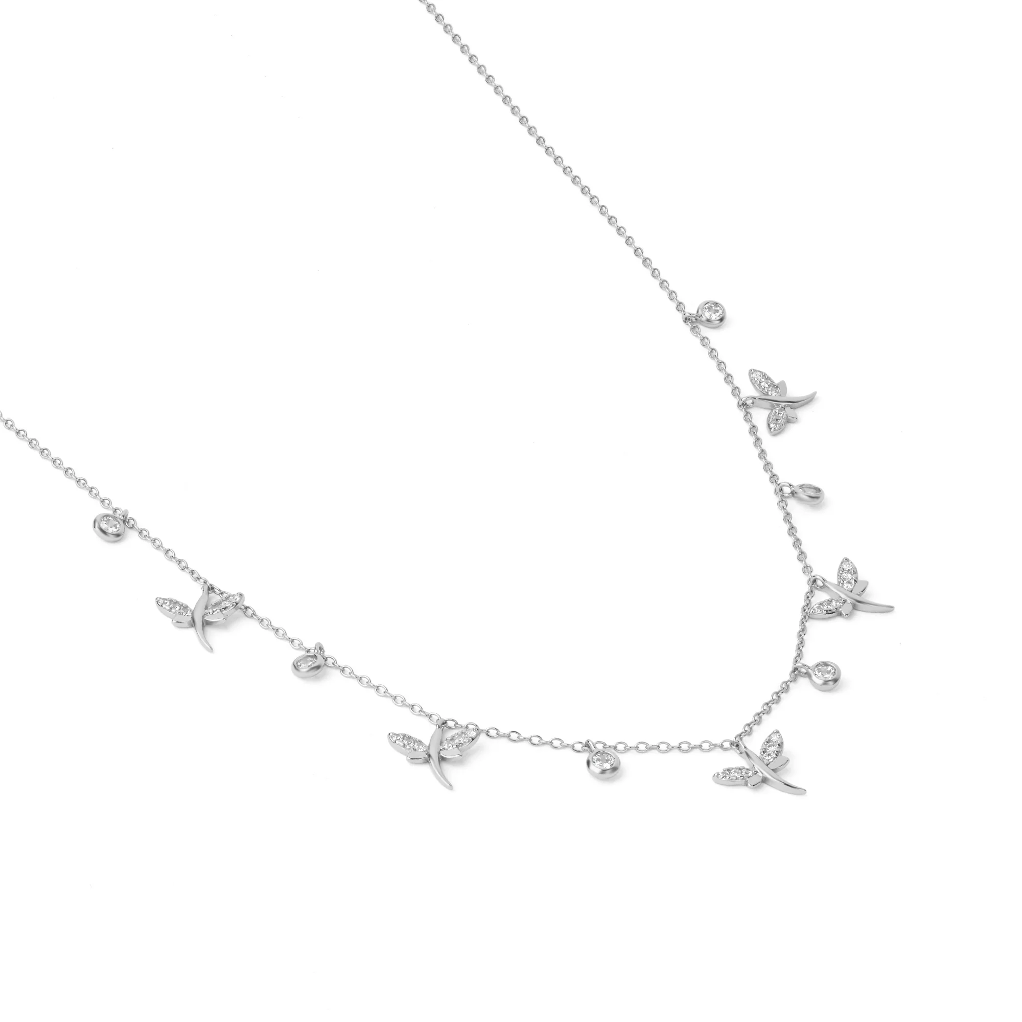 Dragonfly Charm Station Necklace - Image 10