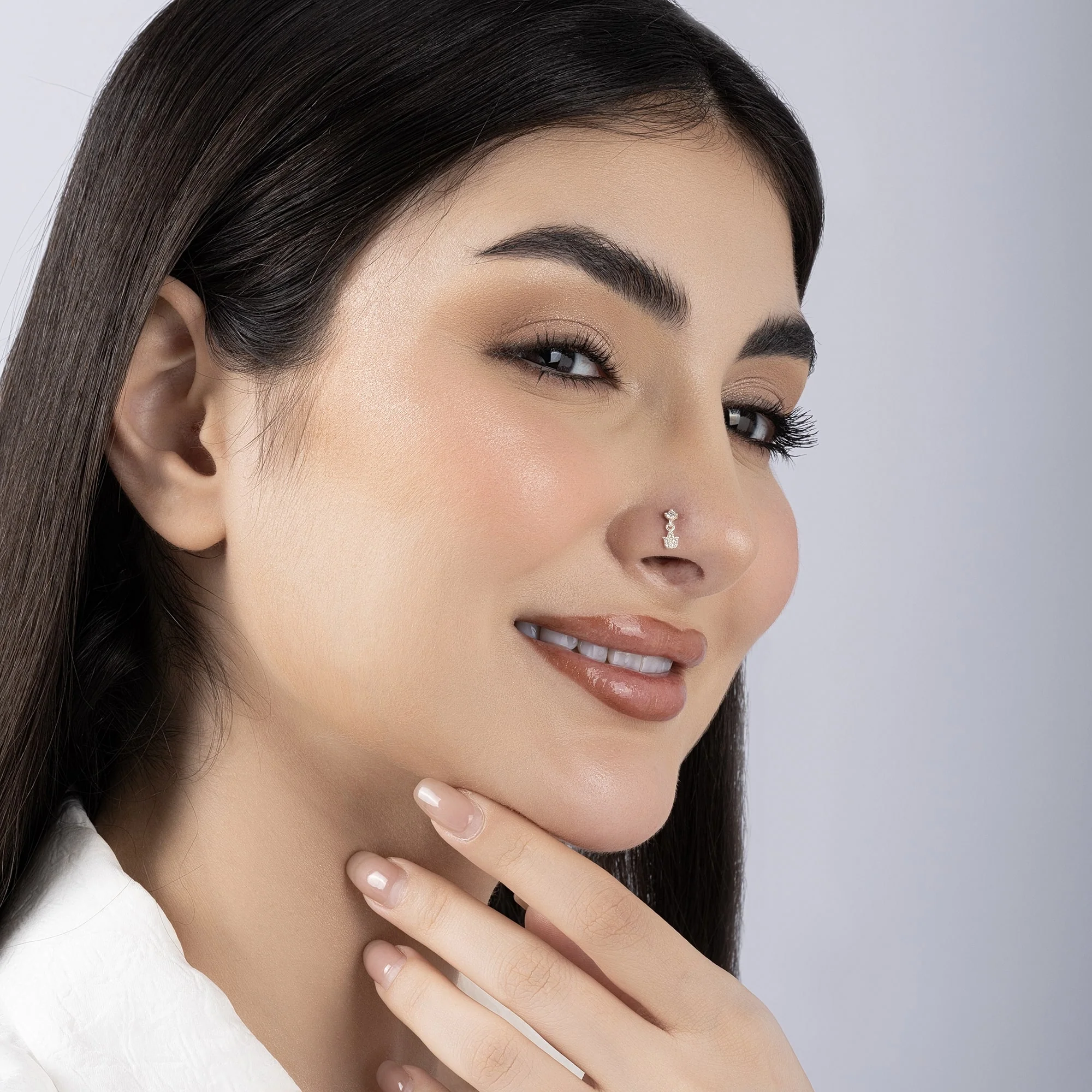 Drop Stone Nose pin - Image 3