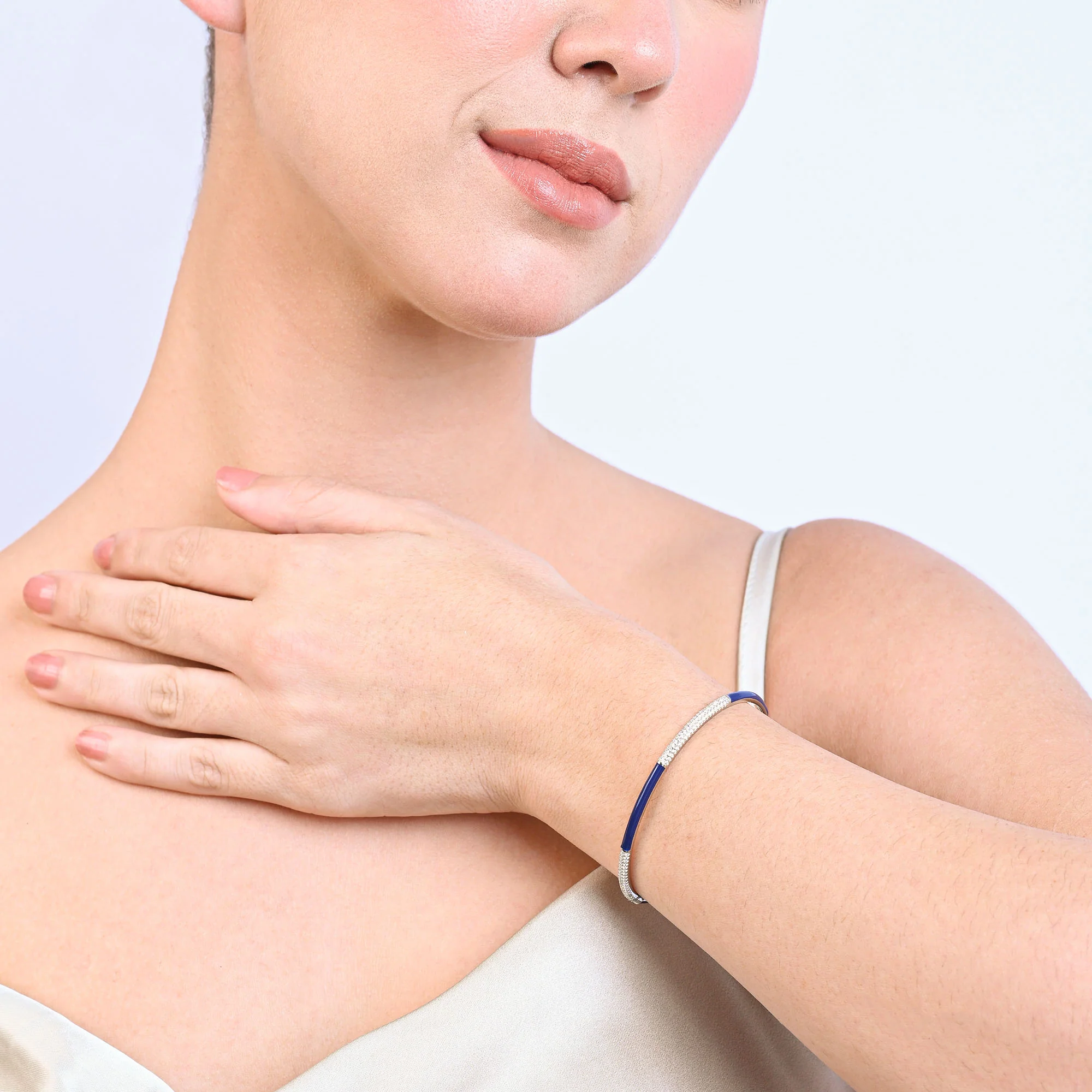 Dual Accent Silver Bracelet - Image 9