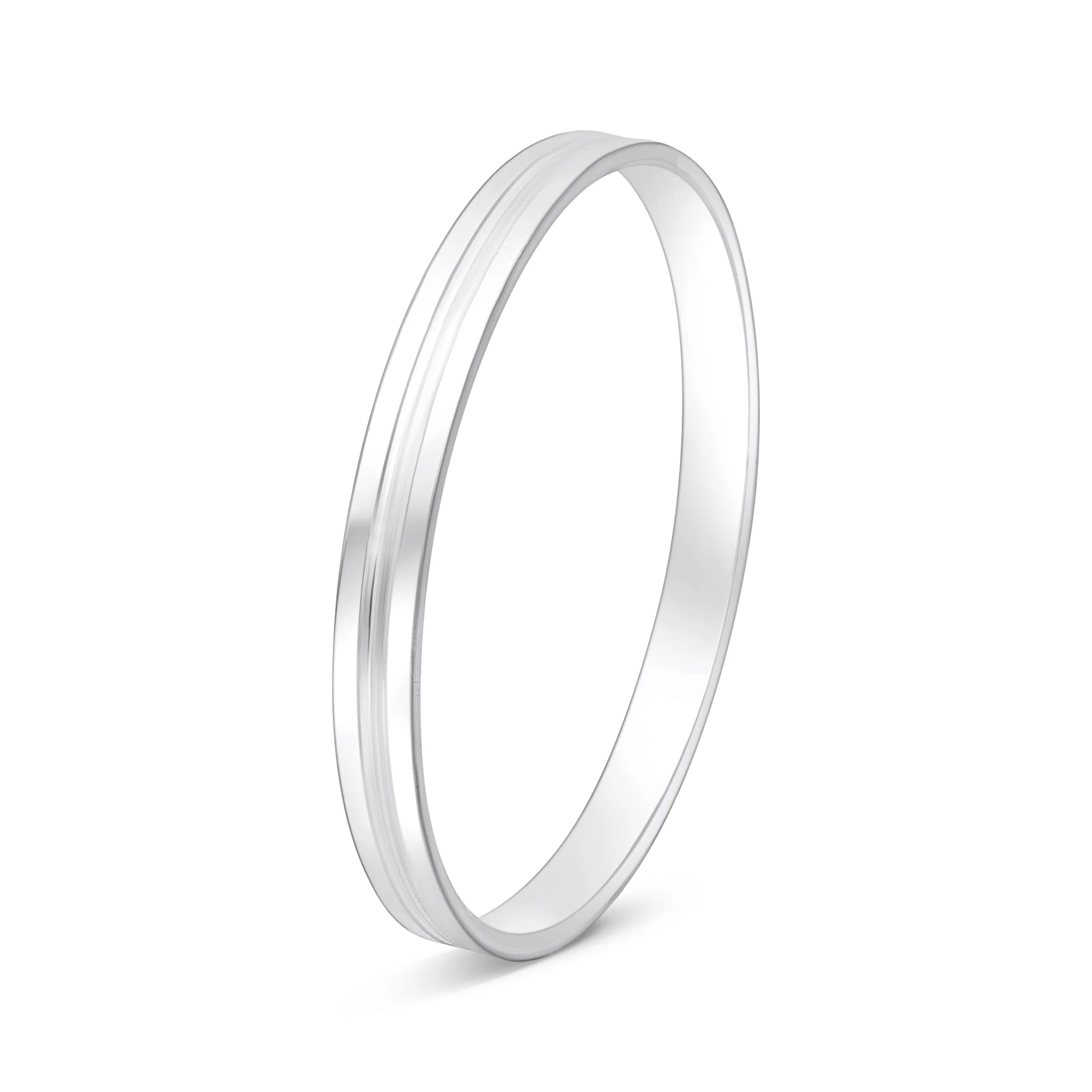 Dual Line Minimal Silver Kada - Image 4