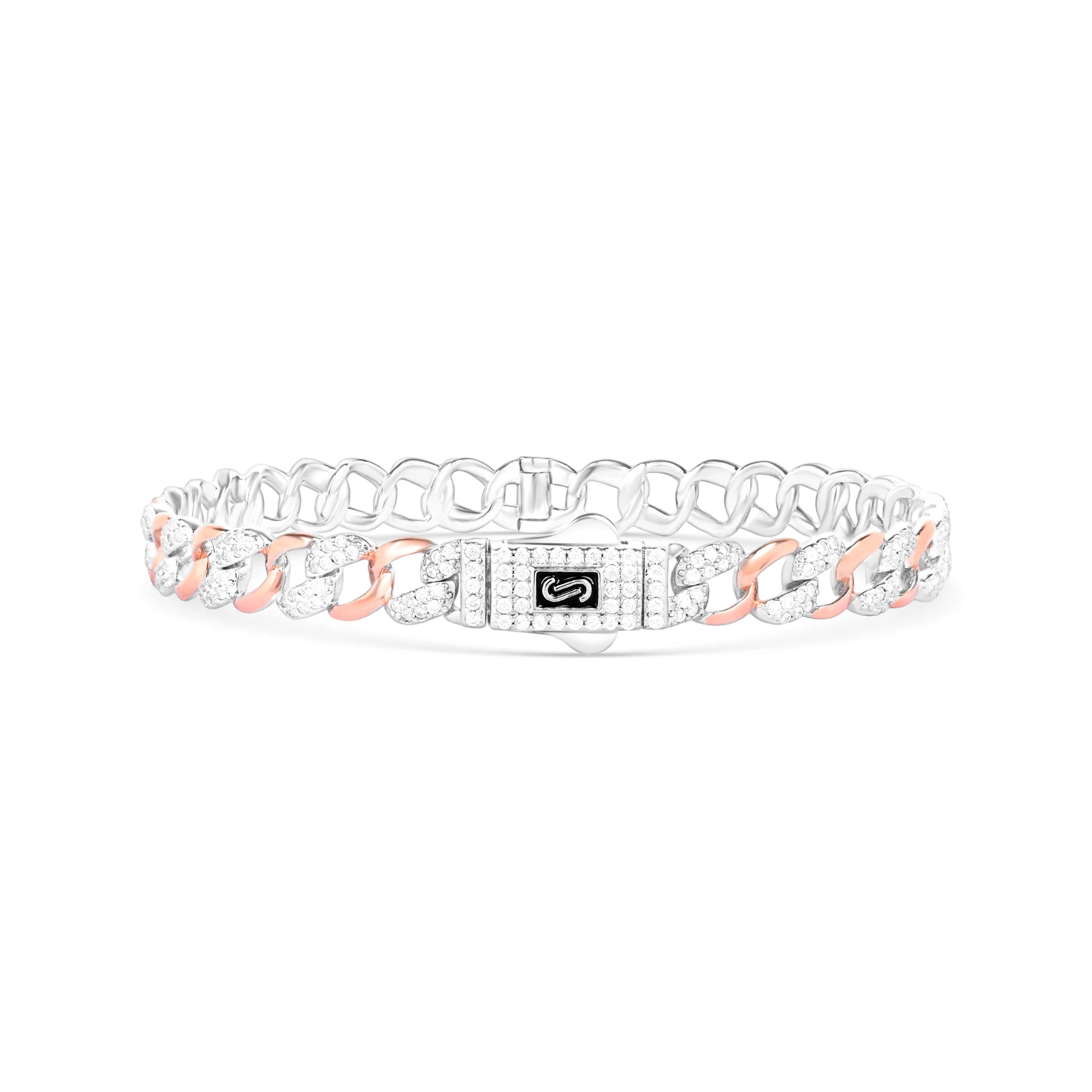 Dual Luxe Link Silver Kada - Image 2