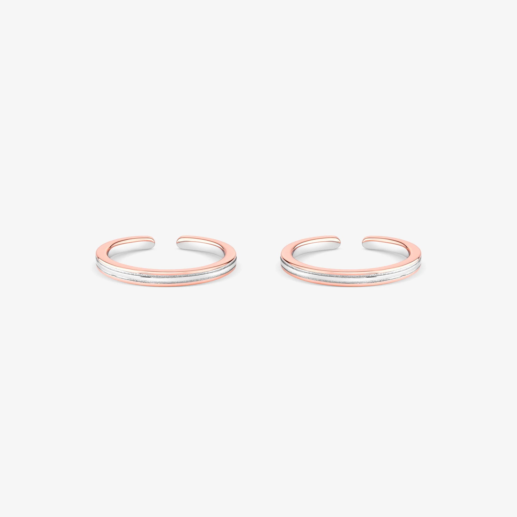 Dual Stripe Toe Ring - Image 2