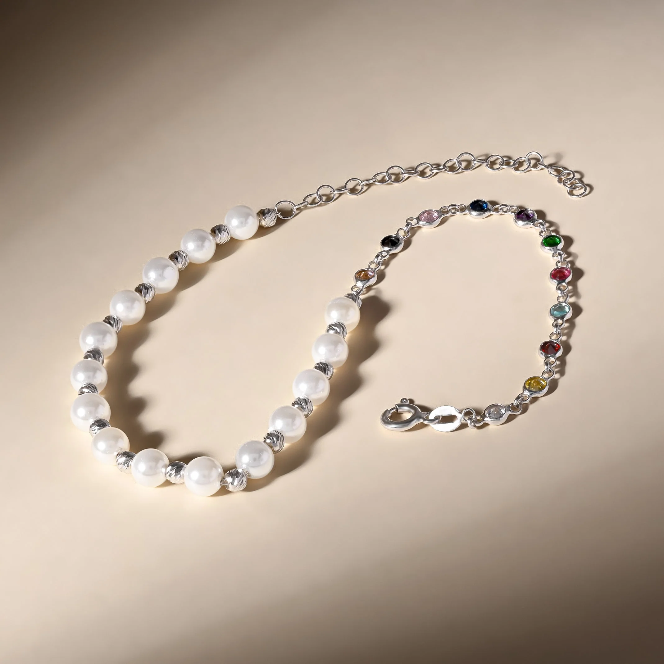Dual-Style Pearl Anklet - Image 7