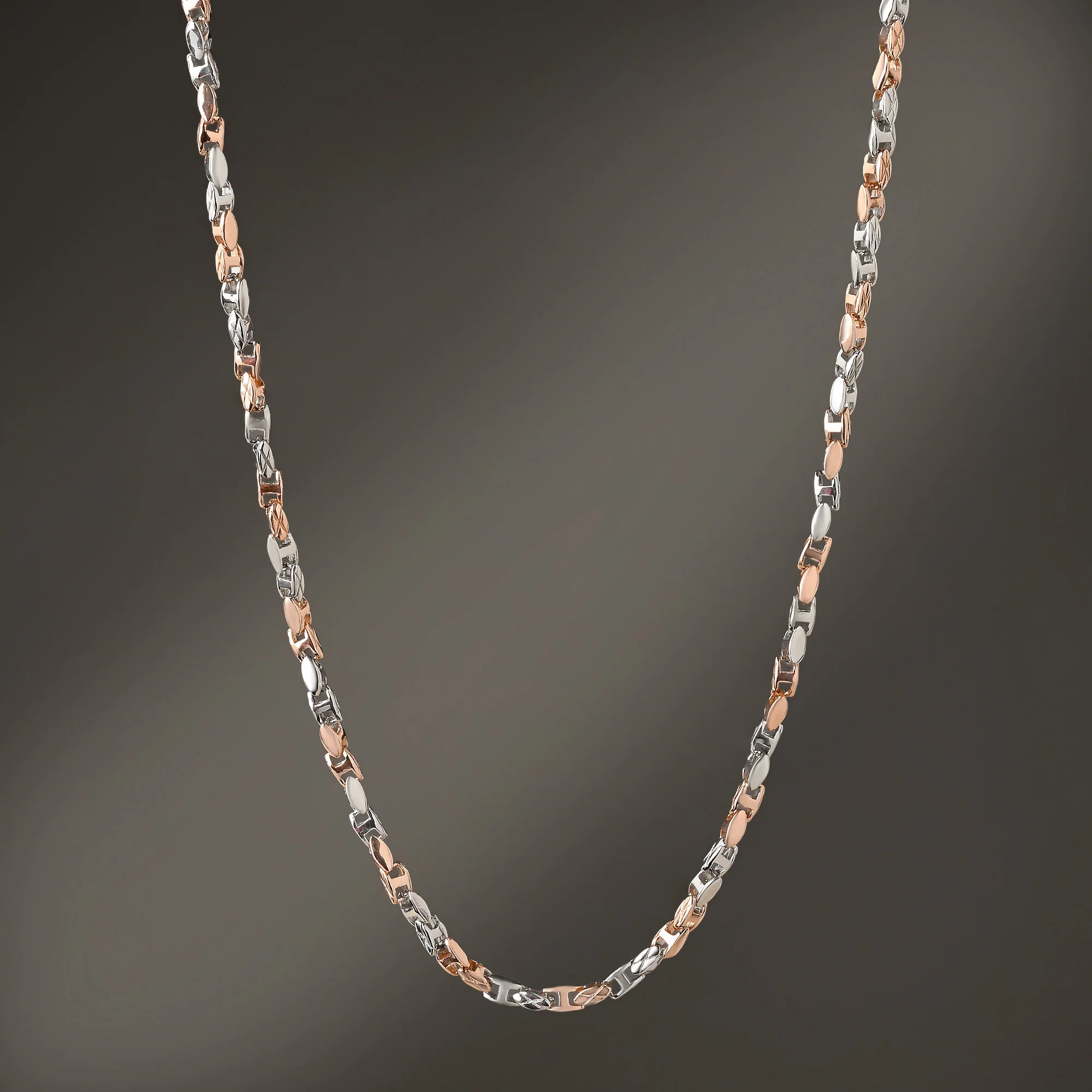 DualTone Link Silver Chain