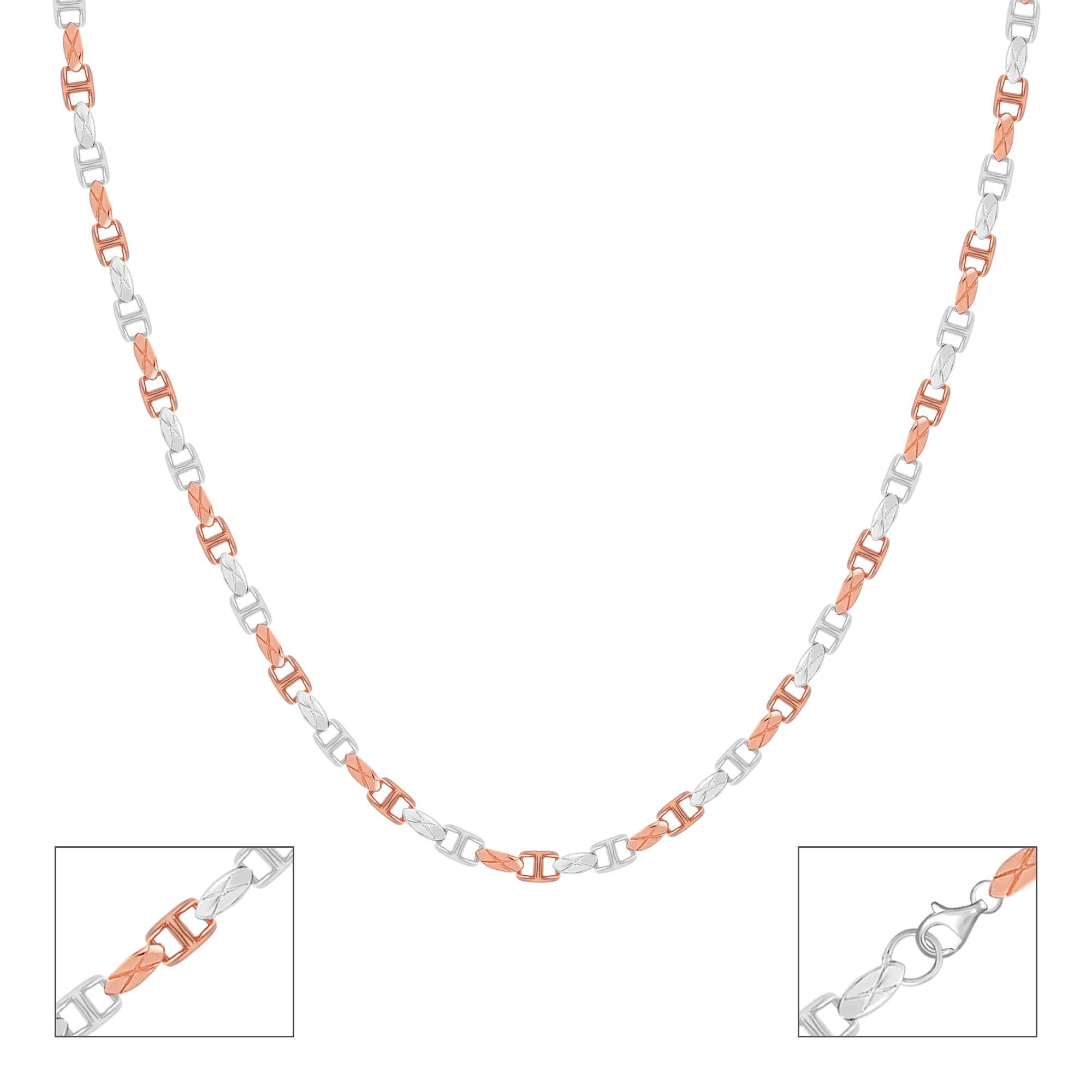 DualTone Link Silver Chain - Image 2