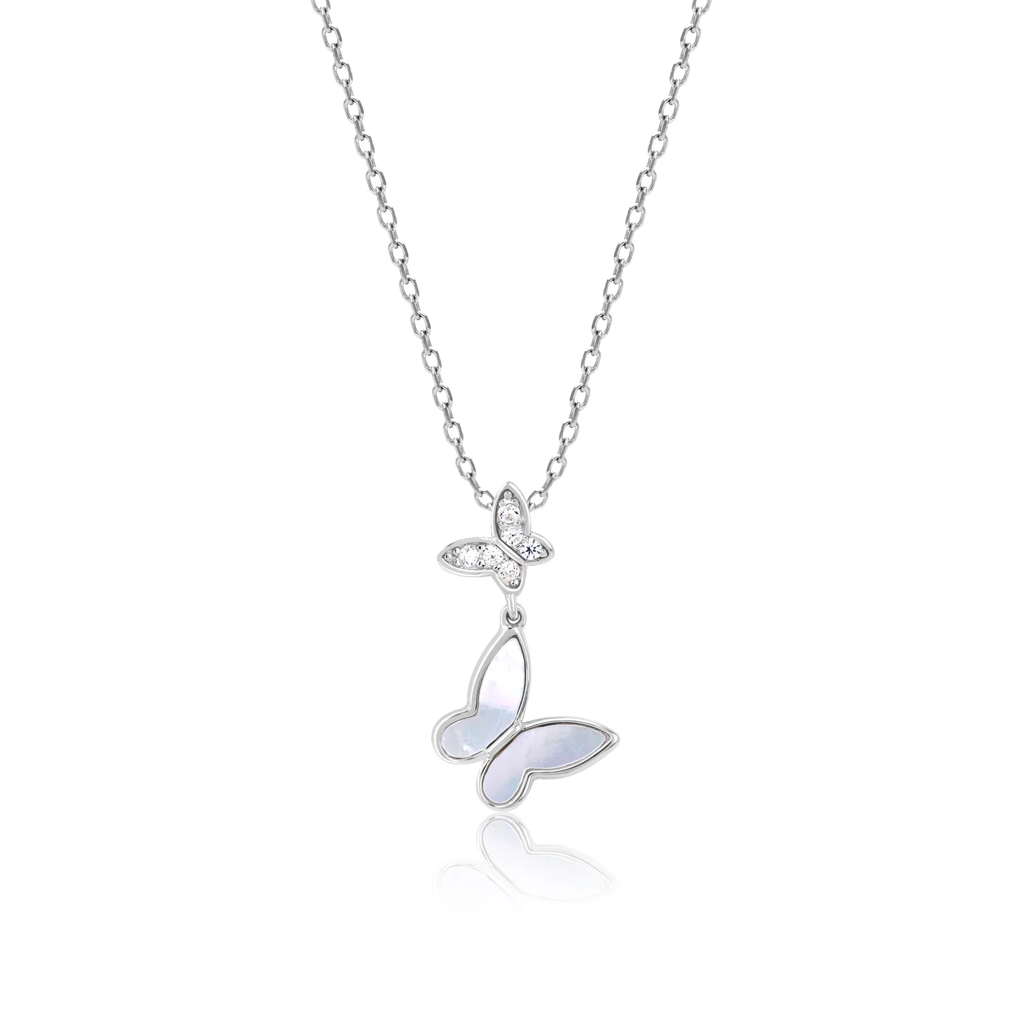 Duo Butterfly Necklace - Image 2