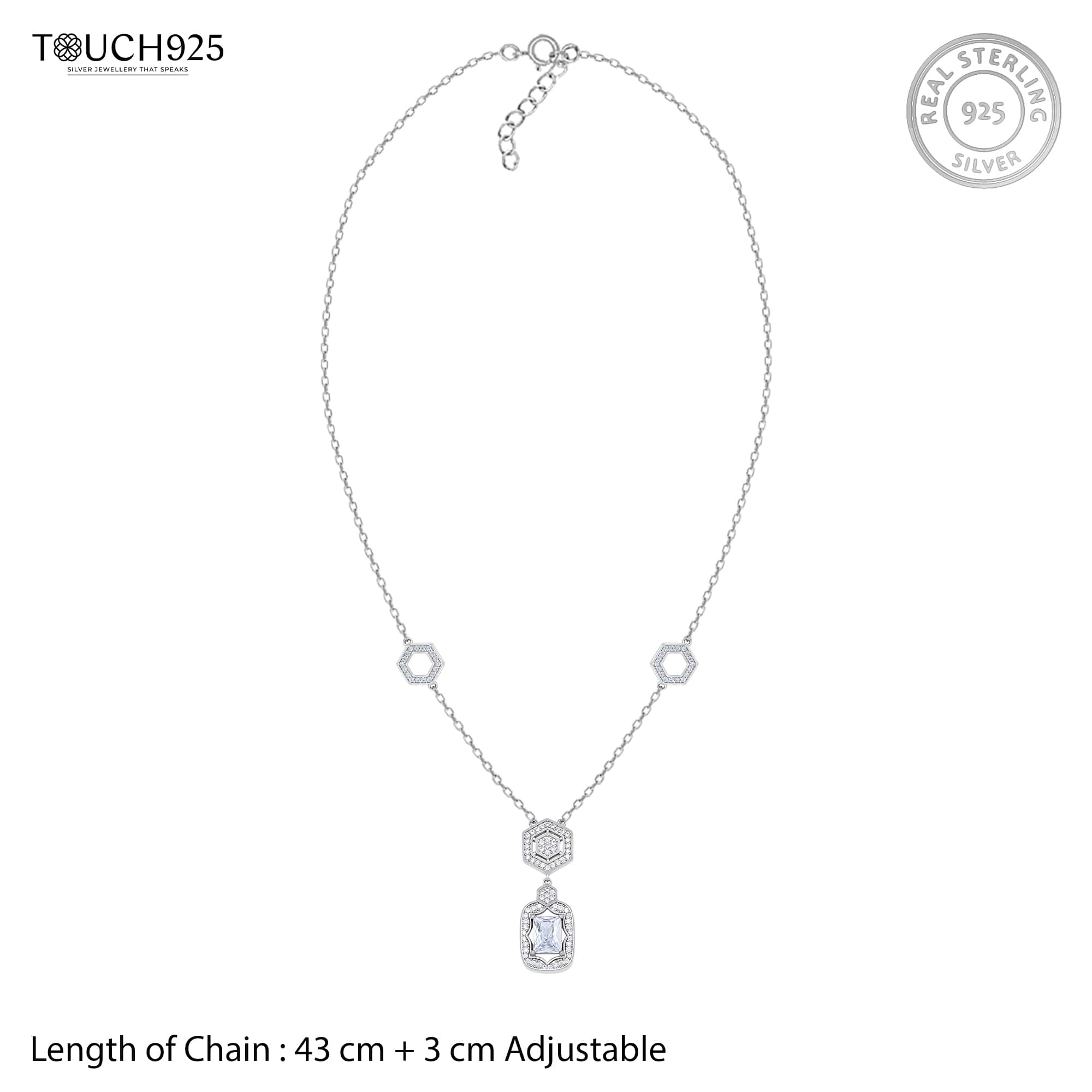 Elegant Geometry Necklace Set - Image 7
