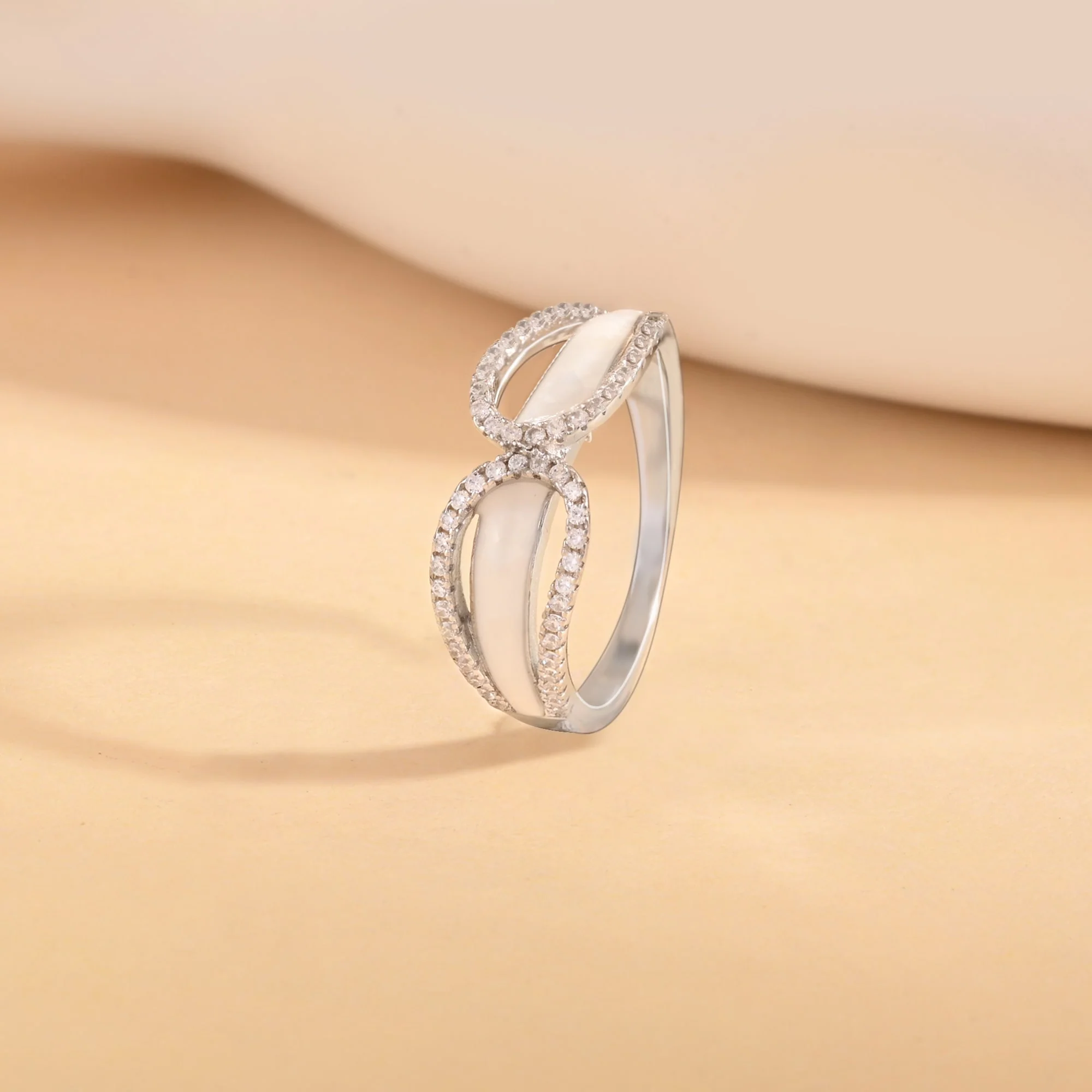 Elegant Infinity Silver Ring - Image 3