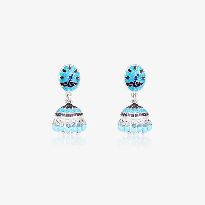 Elegant Peacock Jhumka - Image 2