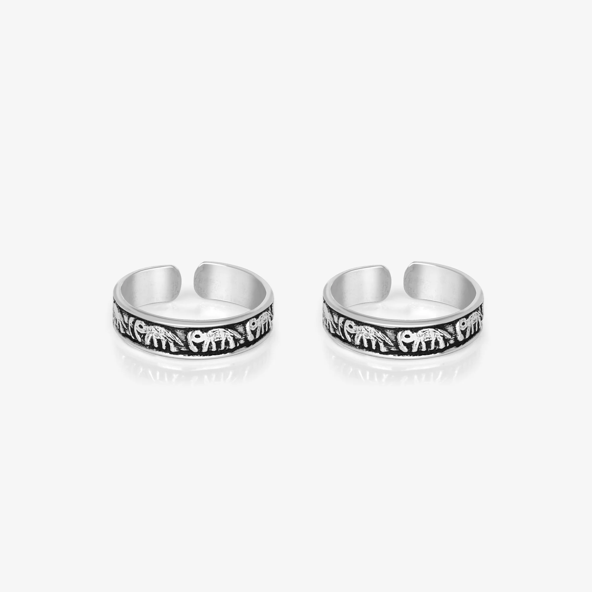 Elephant motif Toe Ring - Image 2