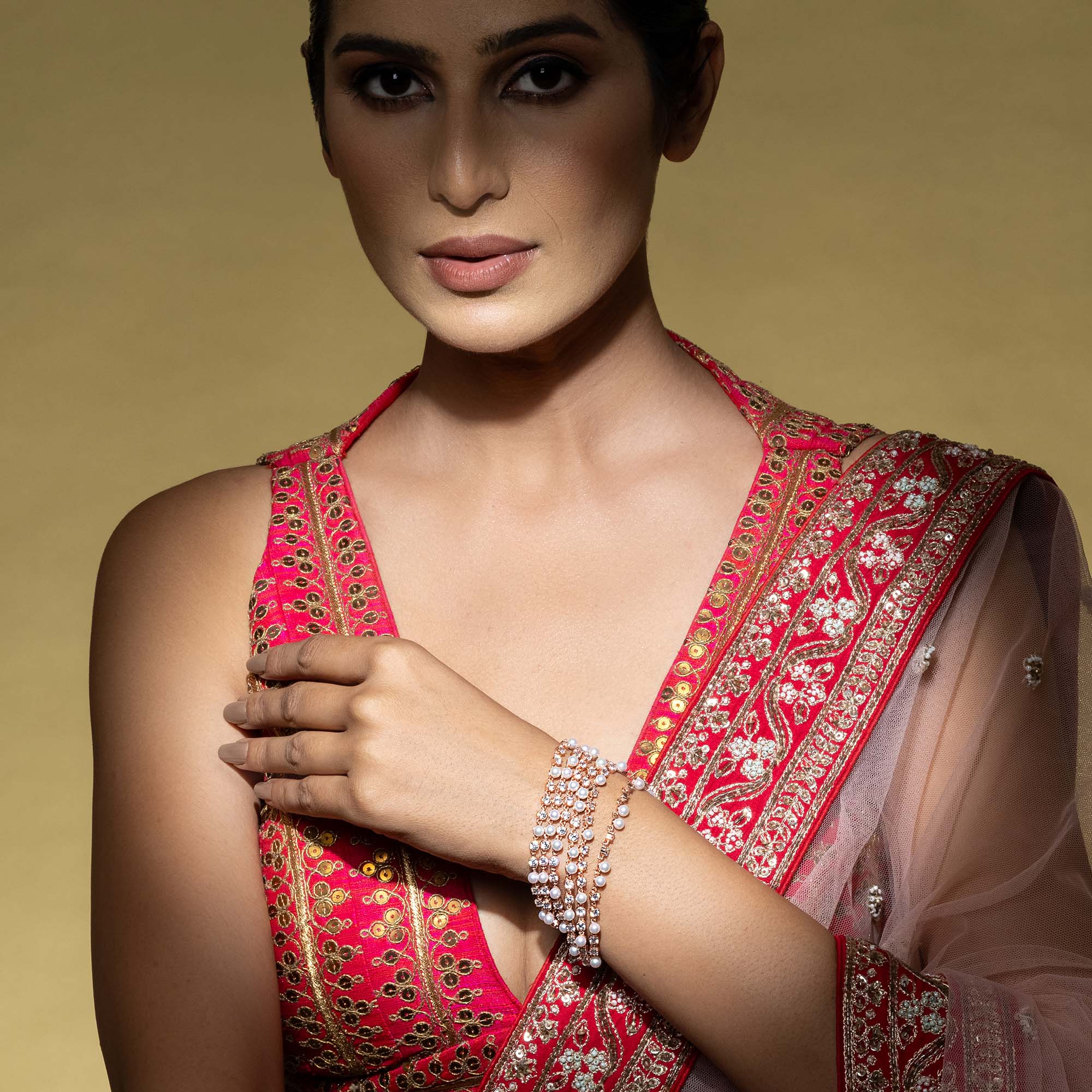Embellished Pearl Bracelet - Image 3