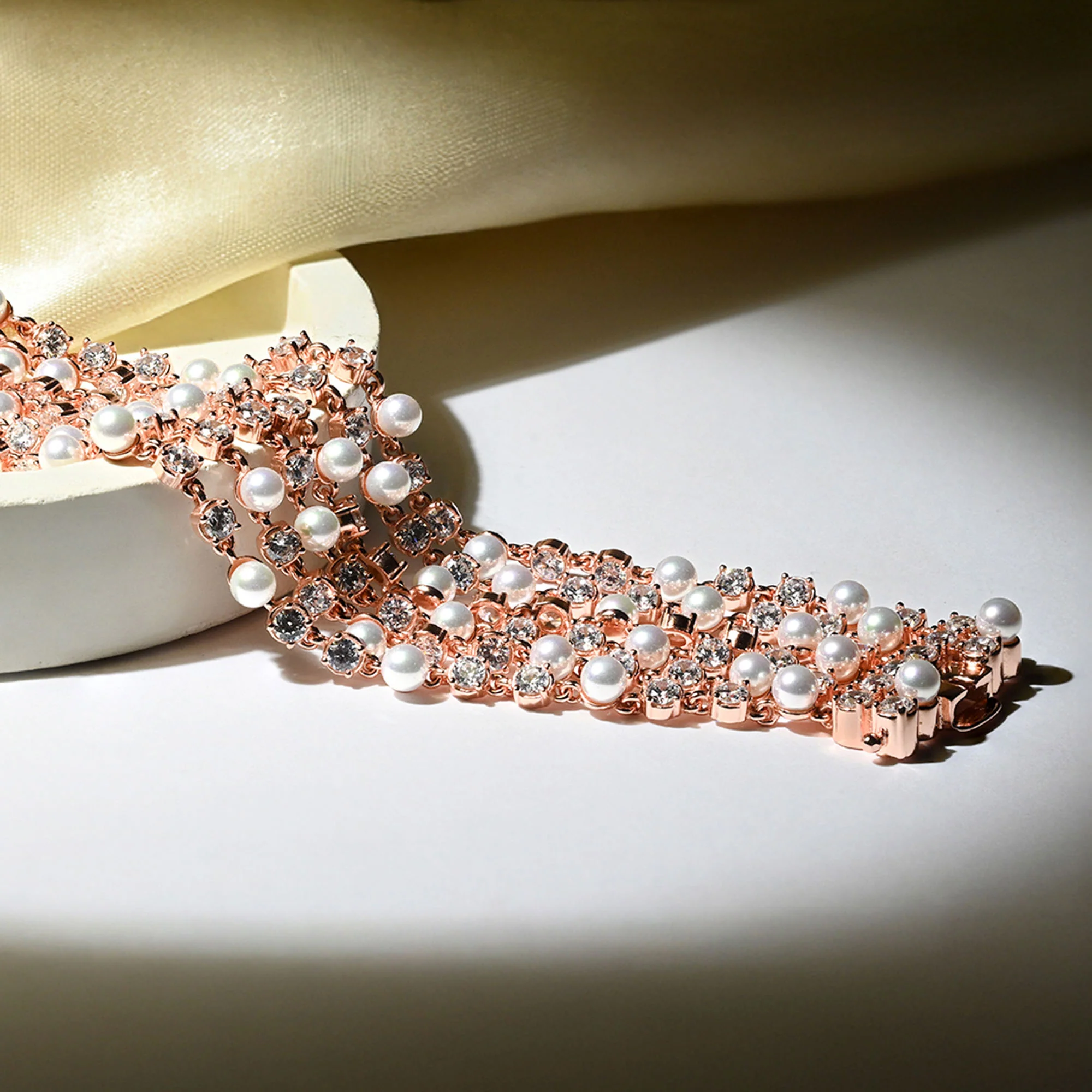Embellished Pearl Bracelet - Image 4