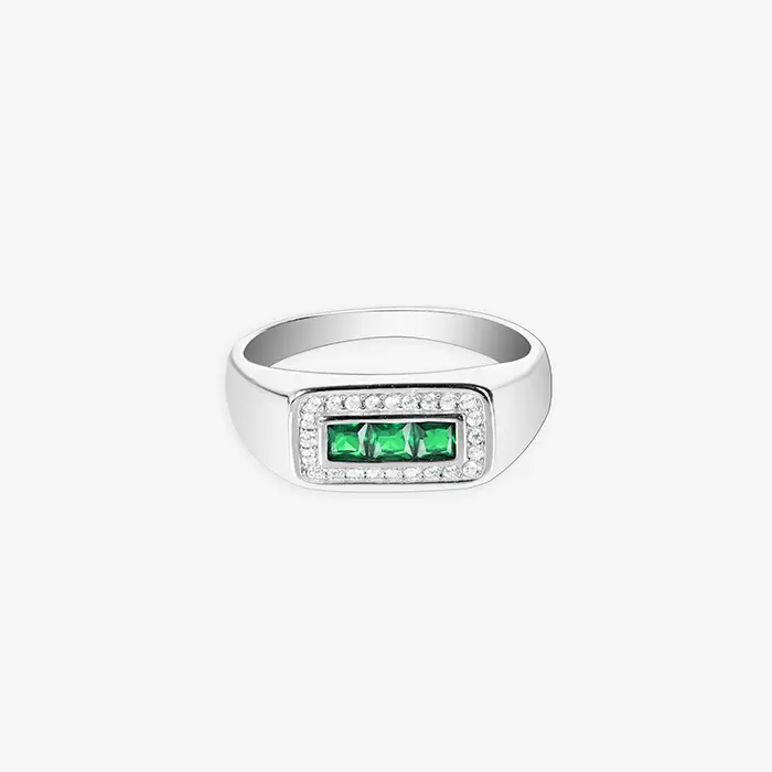 Simple CZ Stone Ring - Image 2