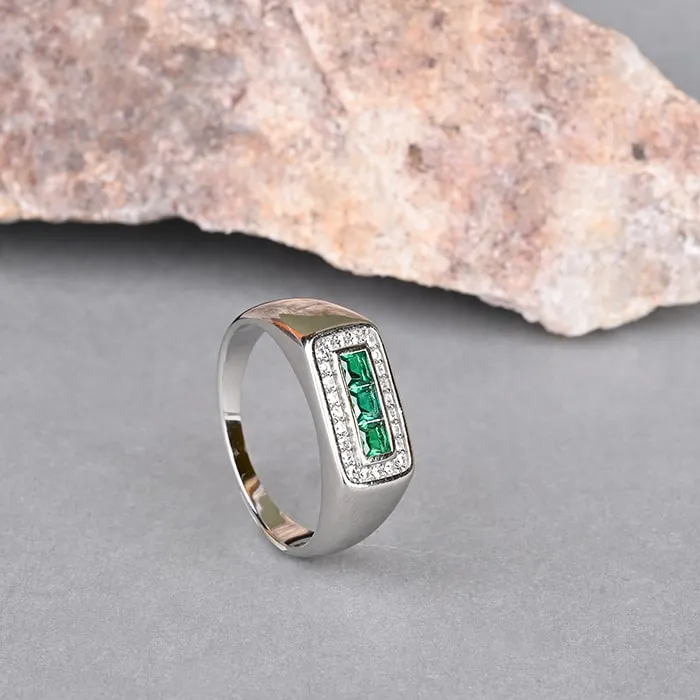 Simple CZ Stone Ring - Image 3