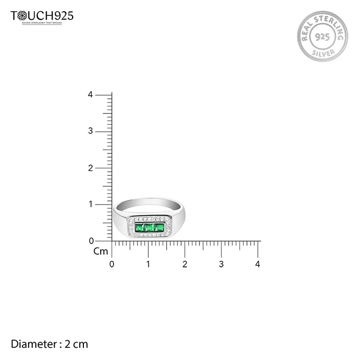 Simple CZ Stone Ring - Image 4
