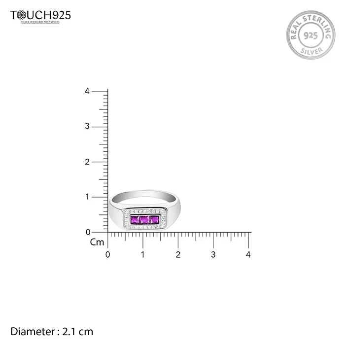Simple CZ Stone Ring - Image 8
