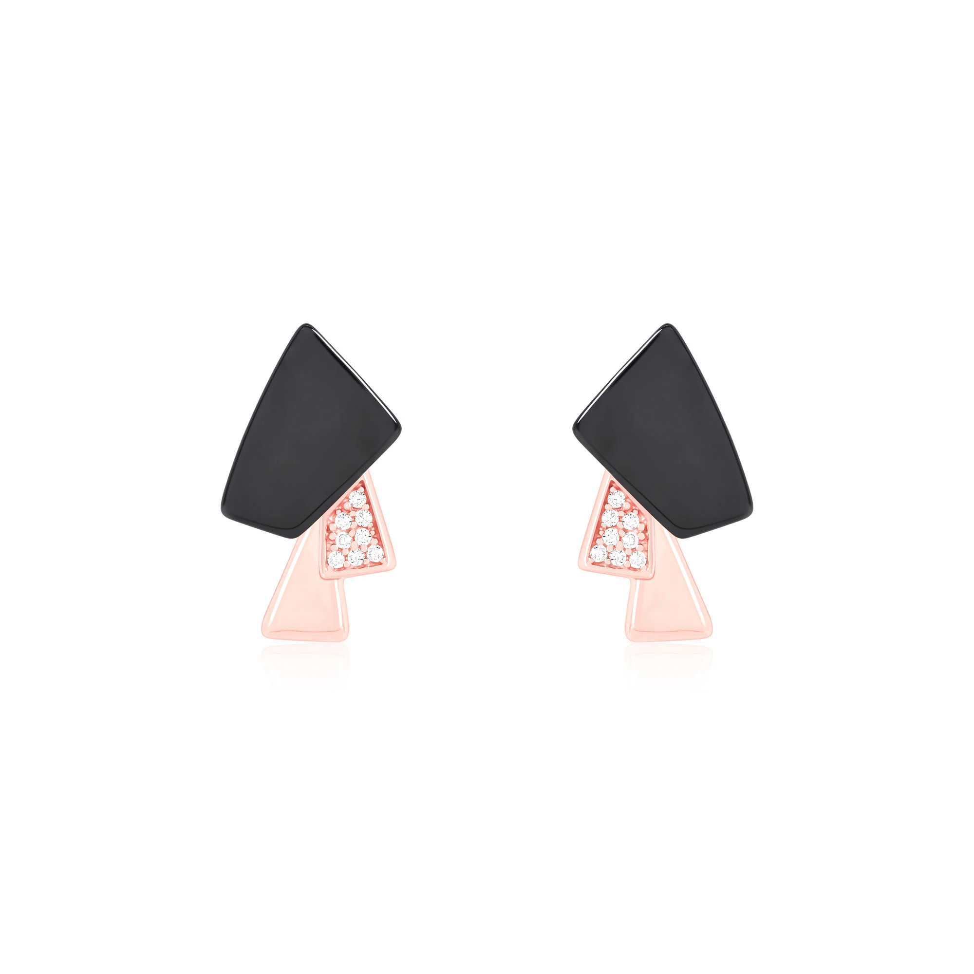 Enamel Asymmetric Earrings - Image 10