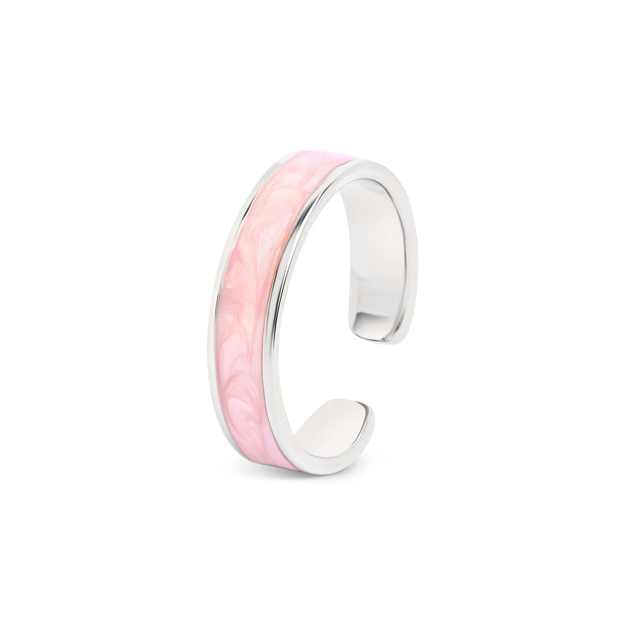 Enamel Band Silver Toe Ring - Image 9