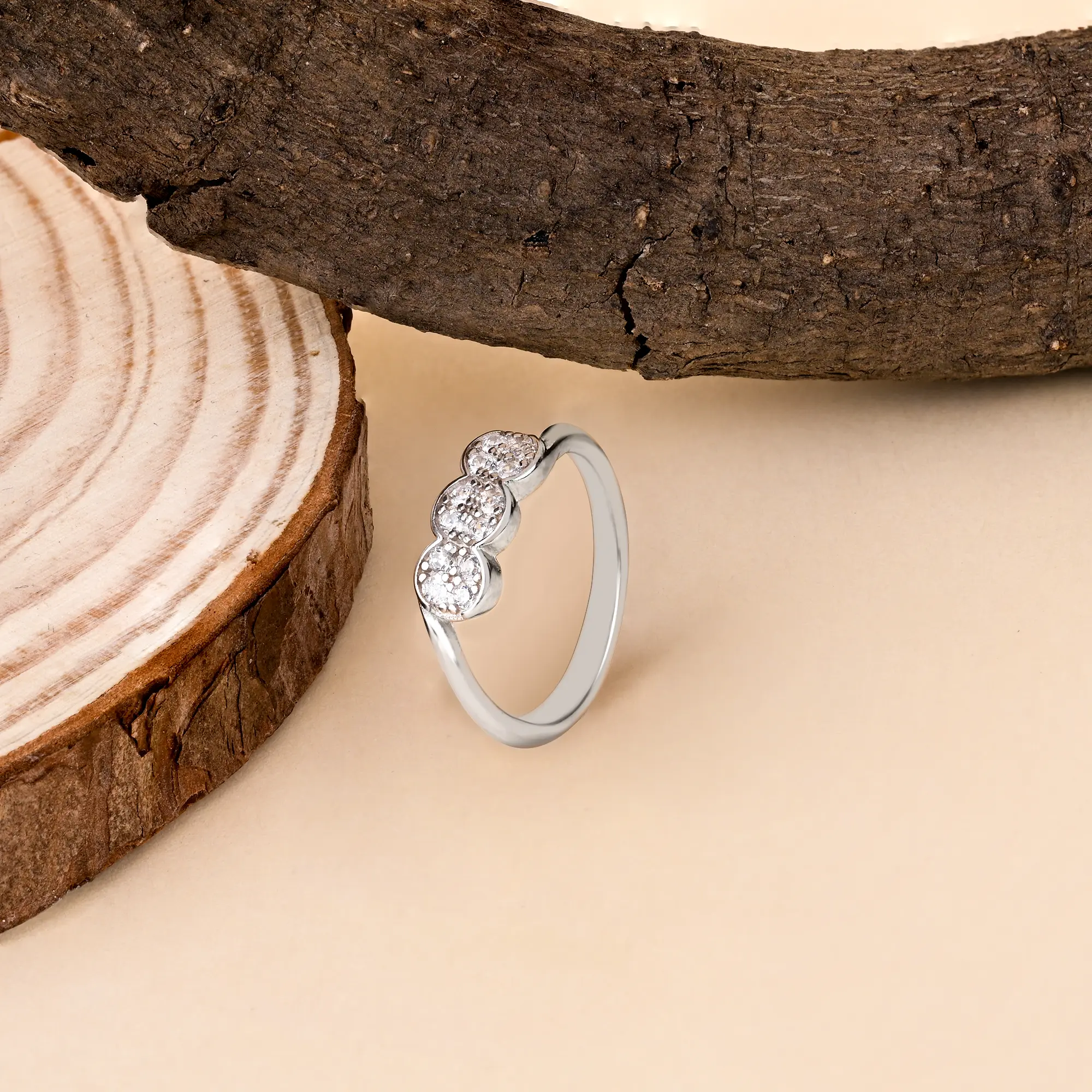 Eternal Circles Silver Ring - Image 5