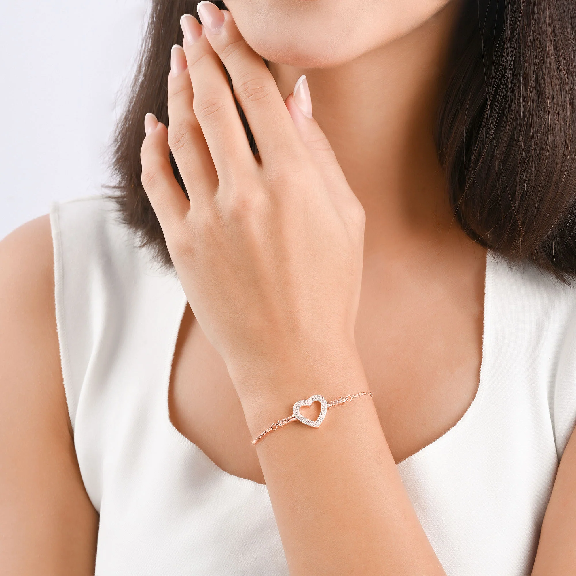 Eternal Heart Adjustable Bracelet - Image 3