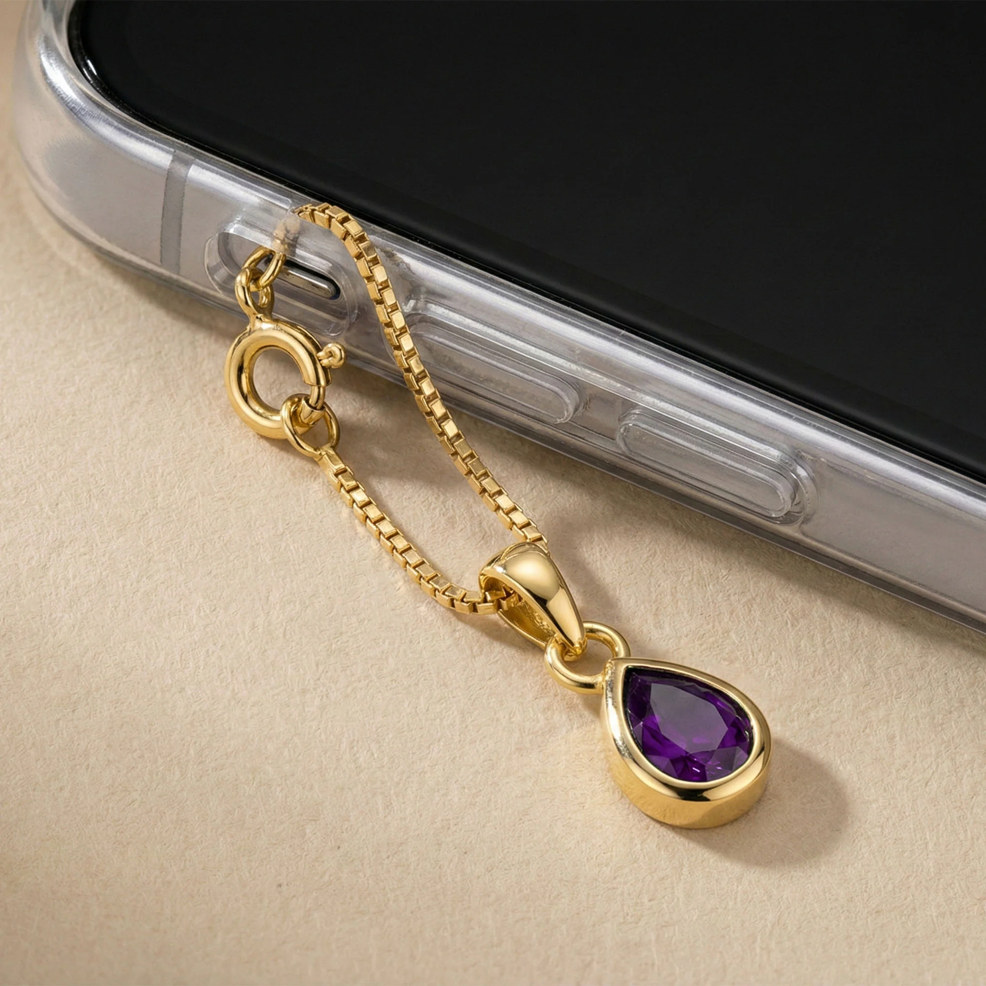 February Birthstone Charm