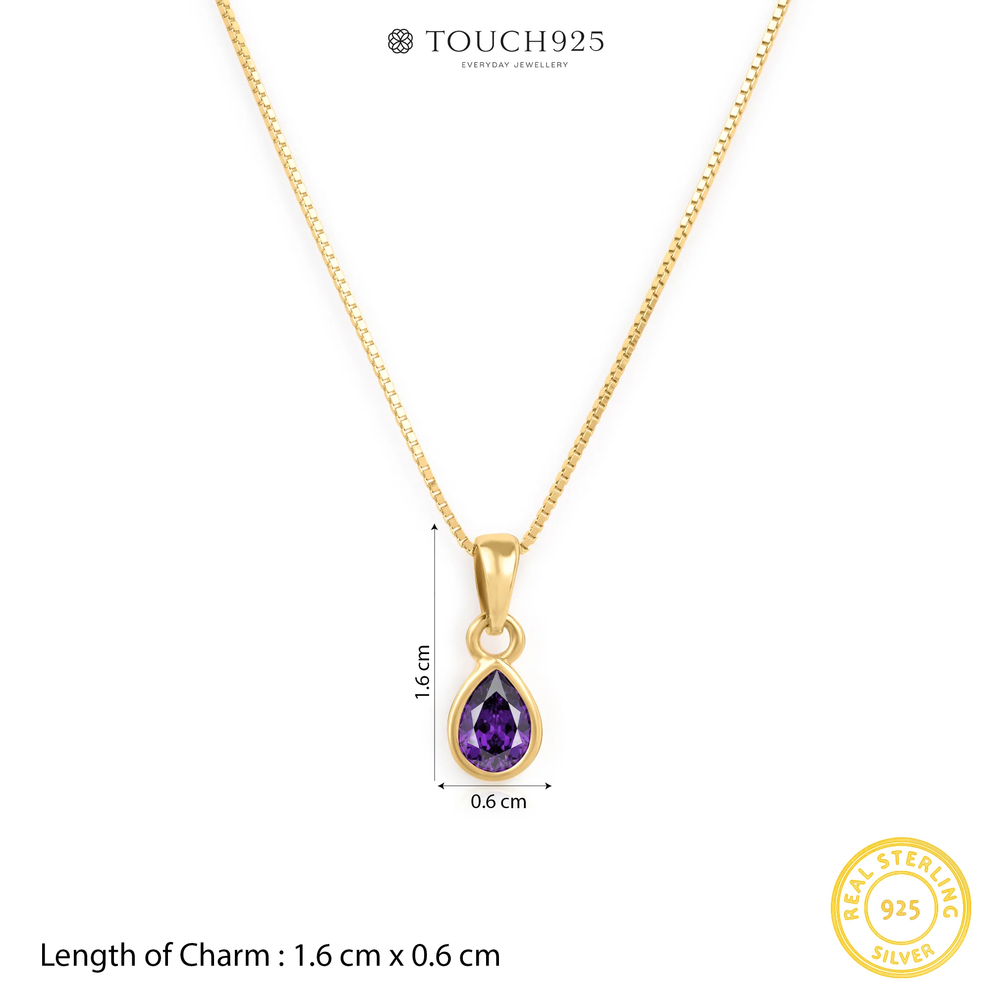 February Birthstone Necklace - Image 7