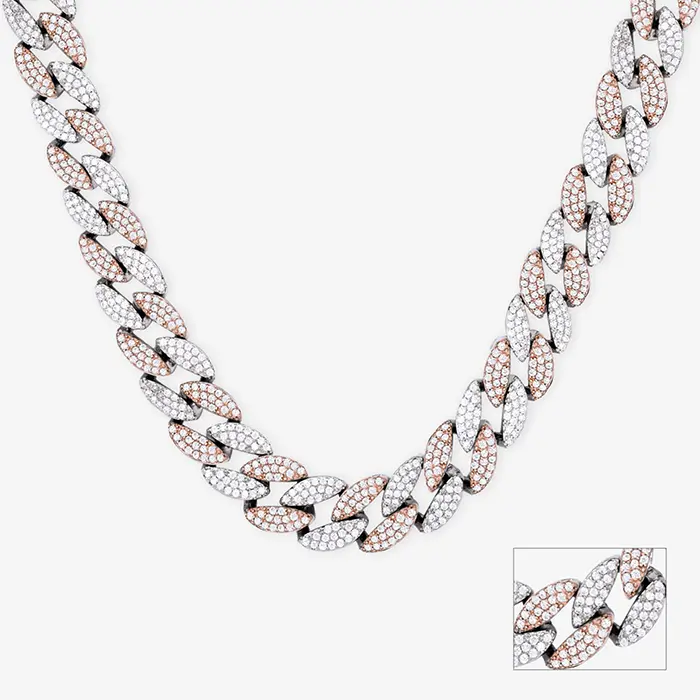 Studded Dual Tone Chunky Chain - Image 2