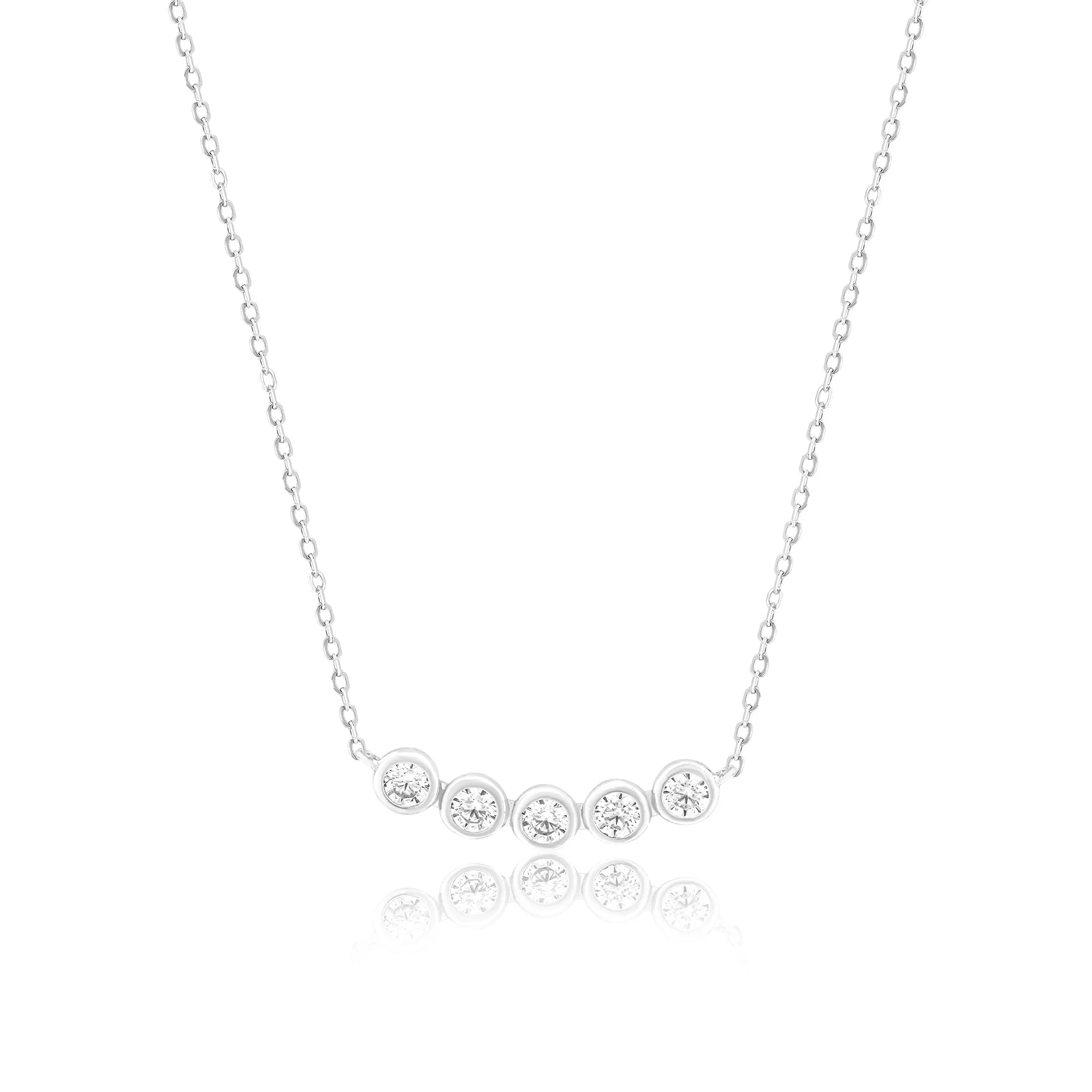 Five Stone Bar Necklace - Image 2