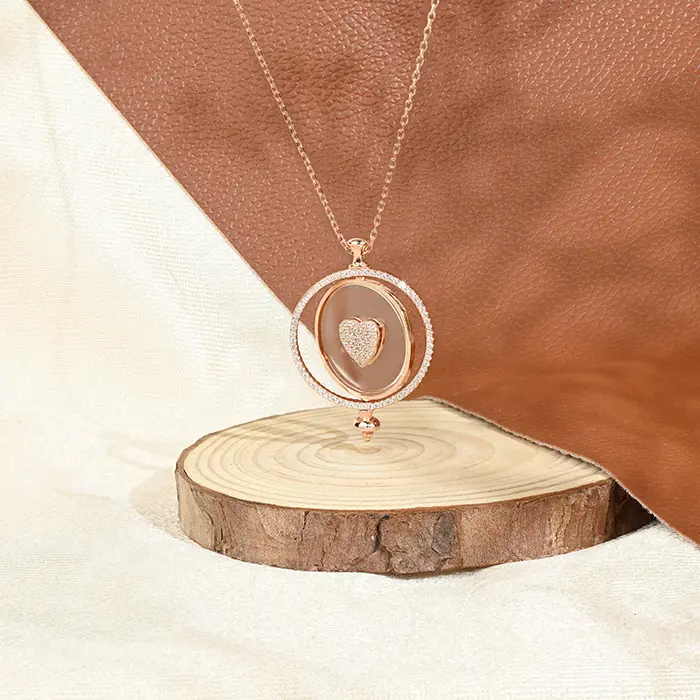 Floating Heart Necklace - Image 7