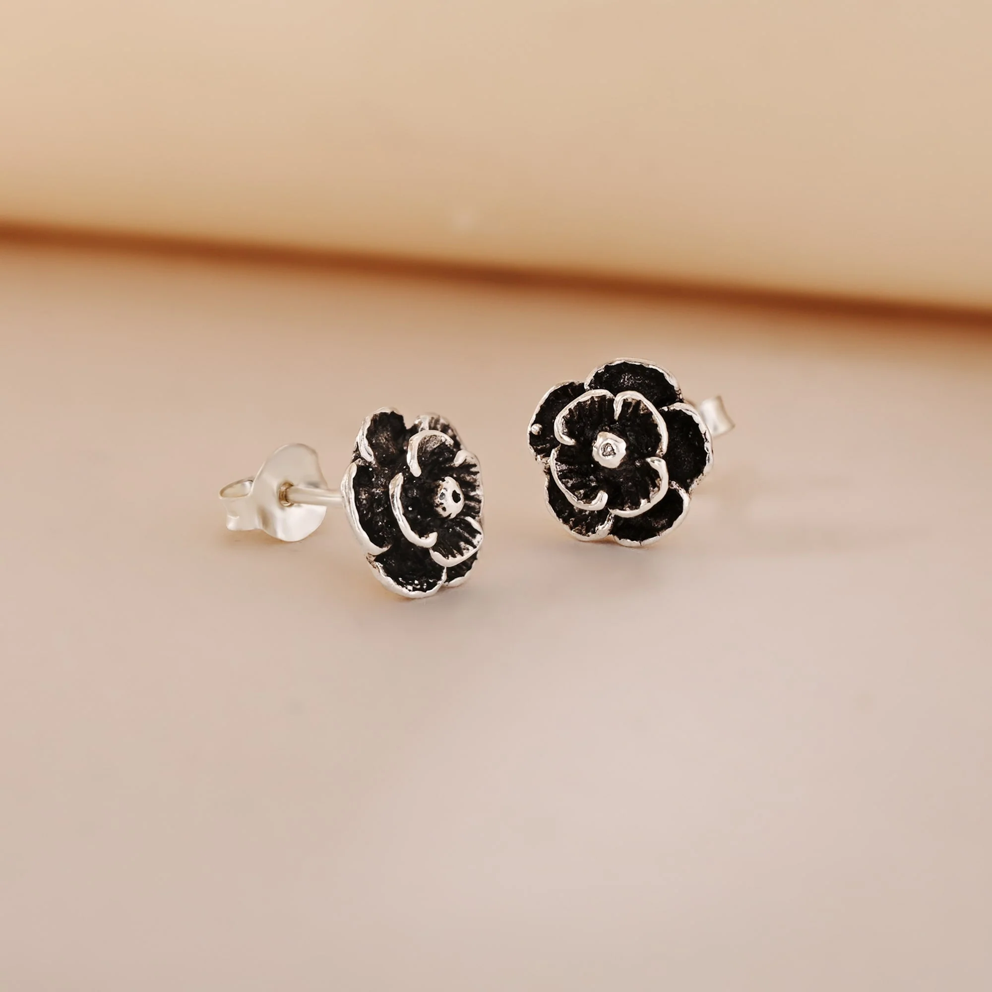 Floral Rose Studs - Image 3