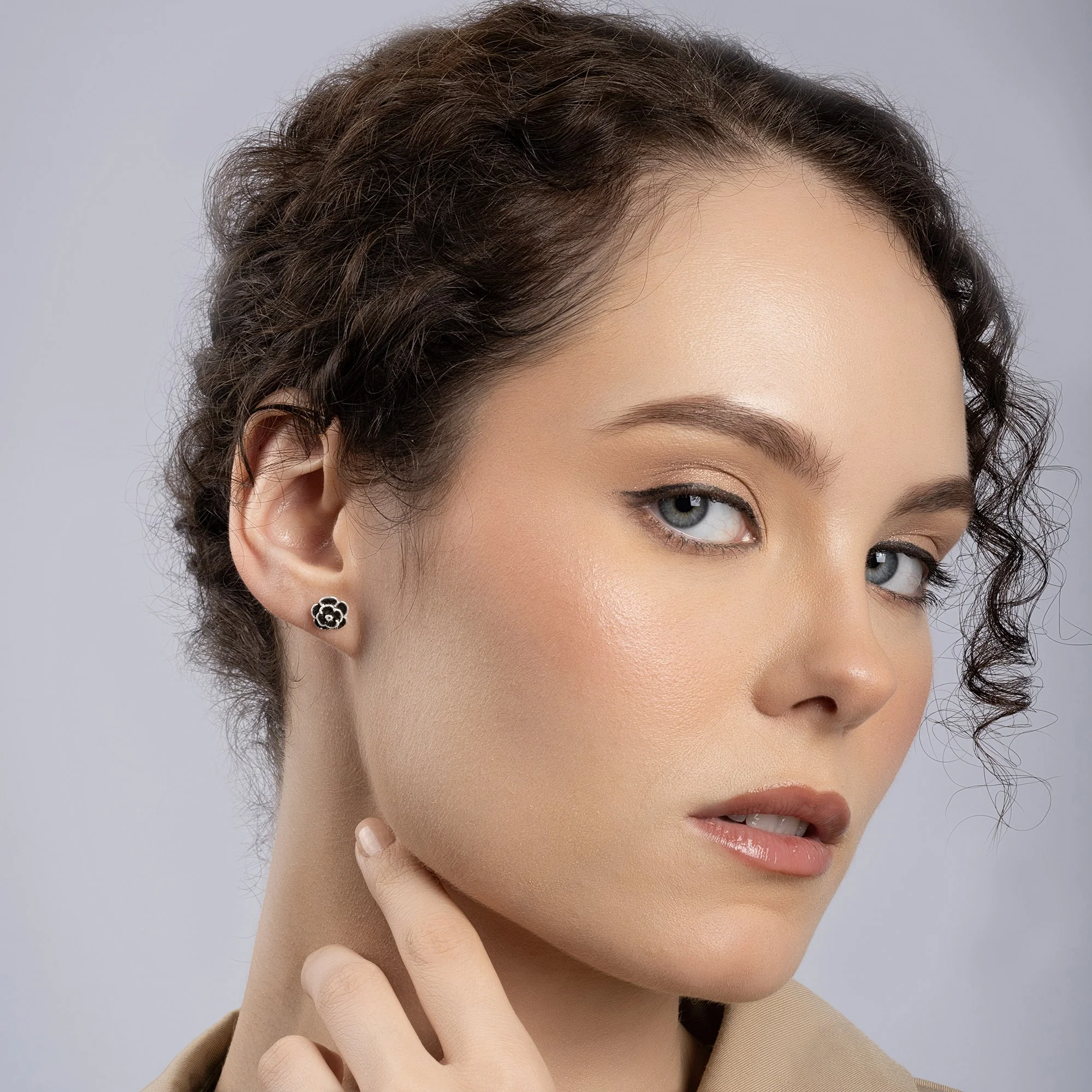 Floral Rose Studs - Image 4