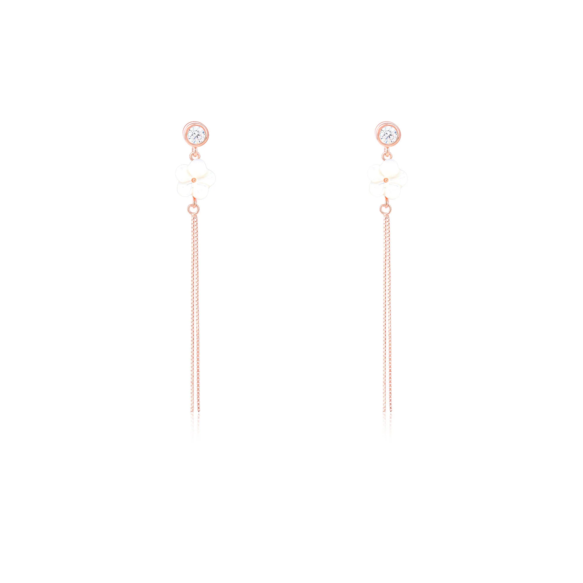 Flower Thread Earrings - Image 4