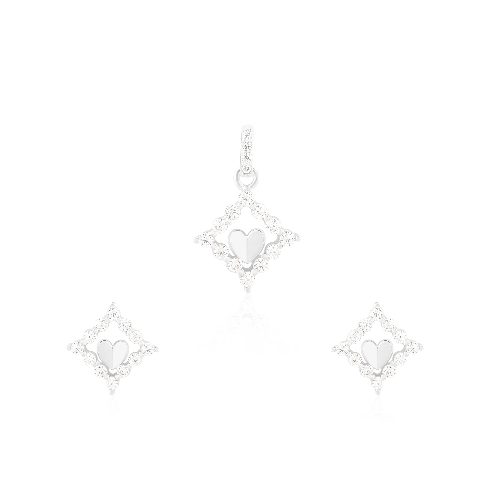 Framed Heart Pendant Set - Image 2
