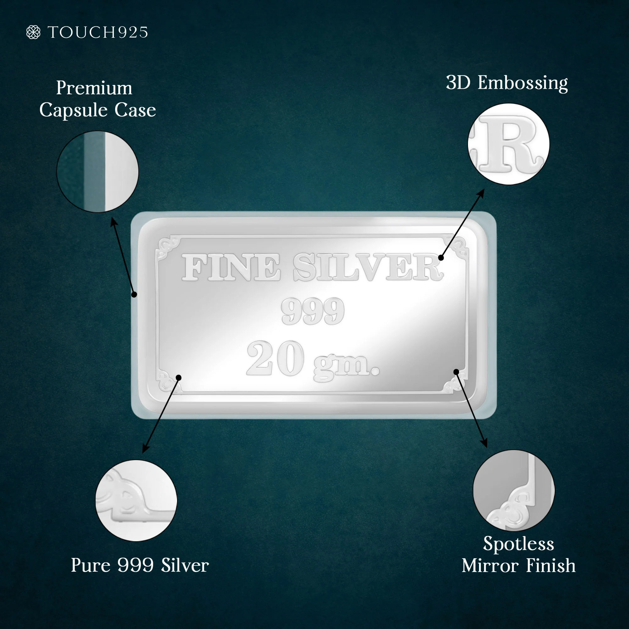 20g Ganesh and Laxmi 999 Silver Bar - Image 4