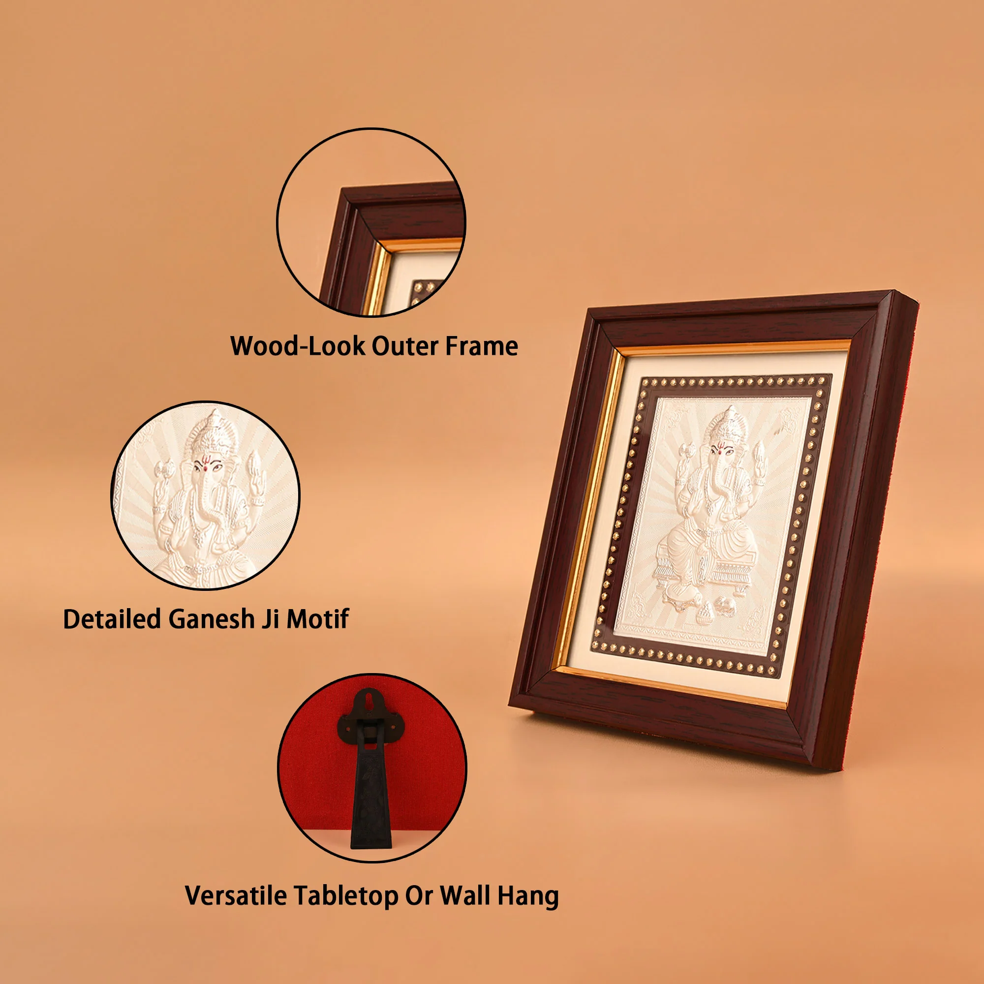 Ganesh Ji 999 Silver Frame - Image 3