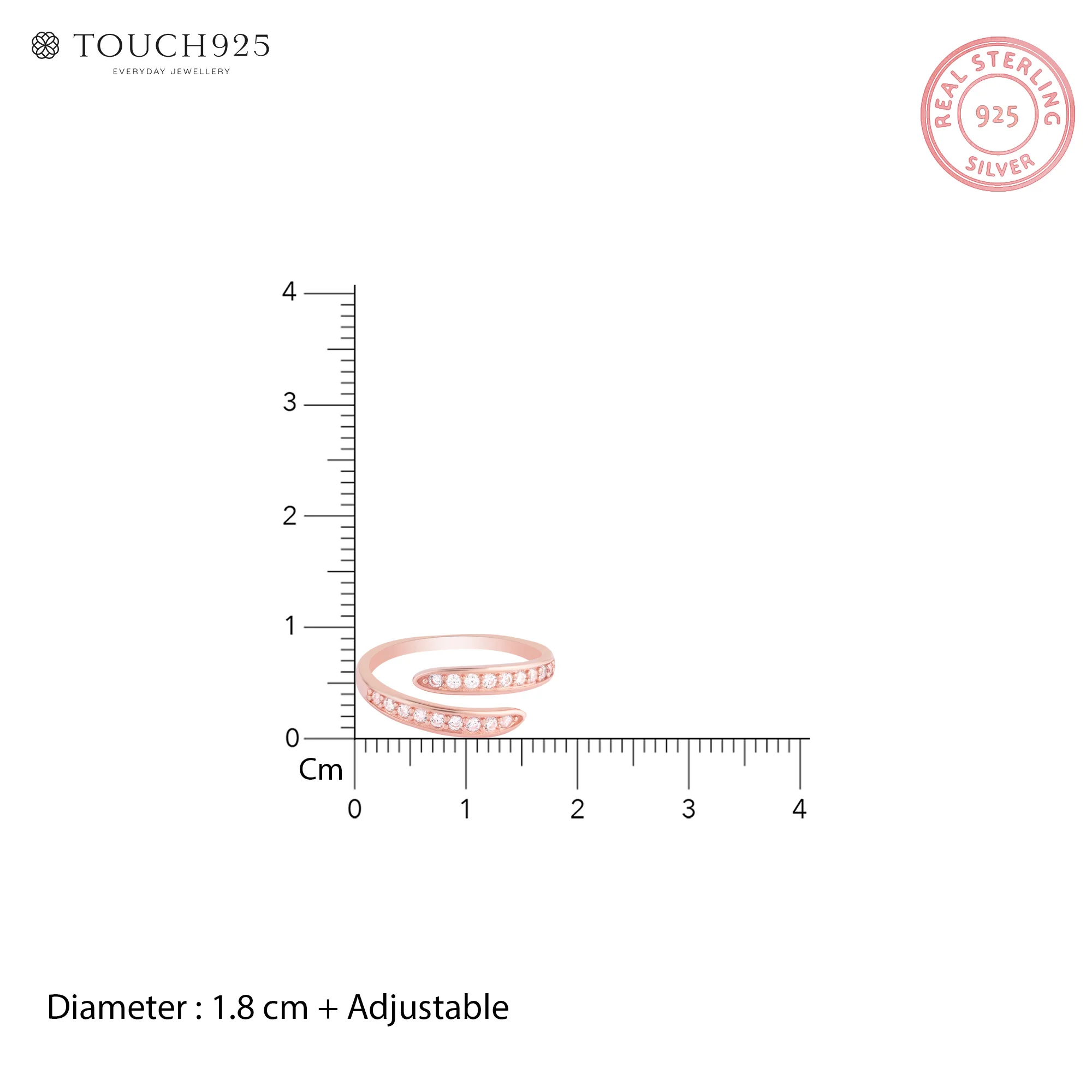 Gleam Curve Toe Ring - Image 6