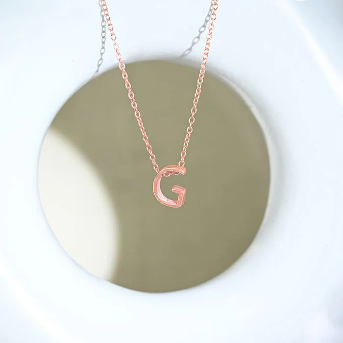 Gleaming G Initial Necklace - Image 5