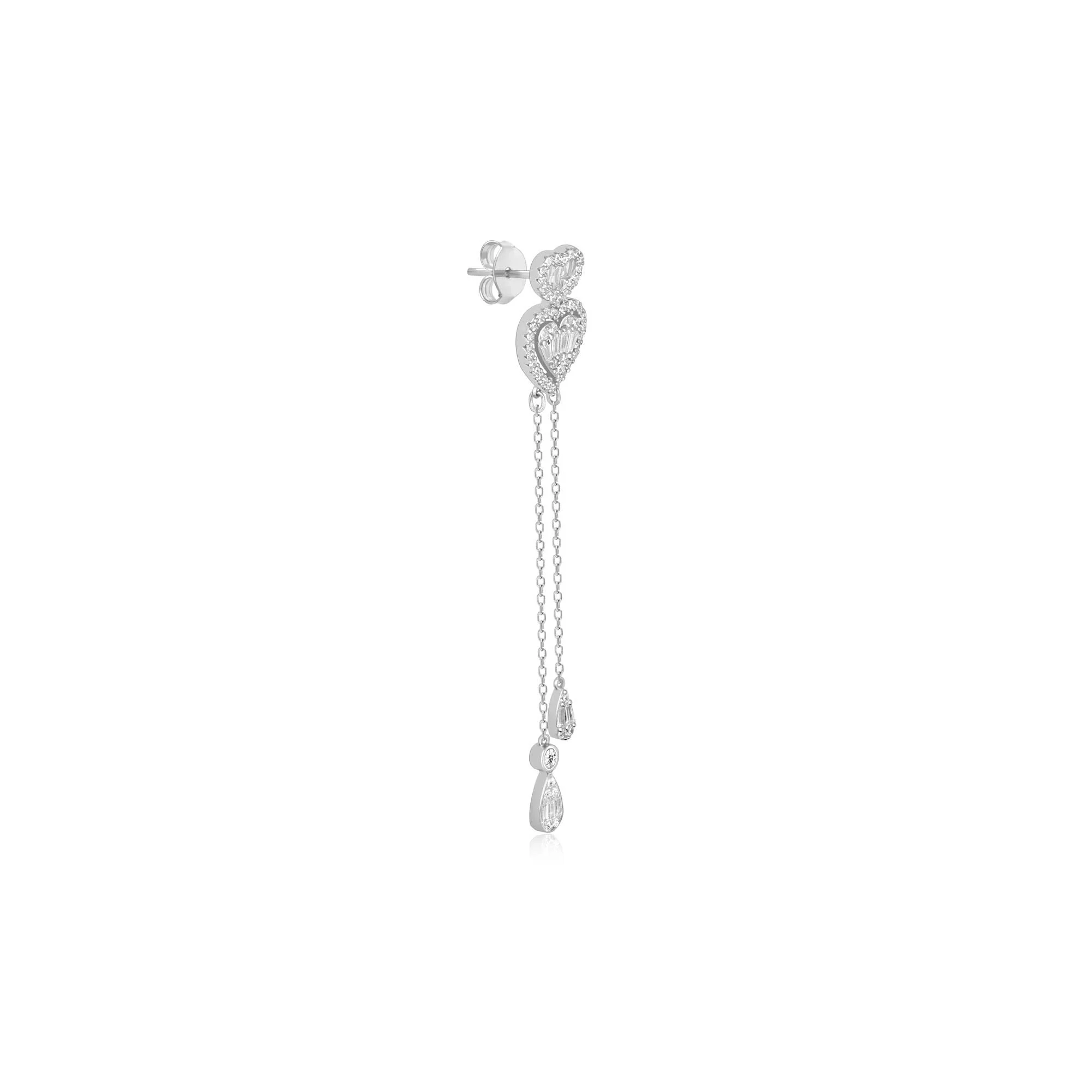 Graceful Heartstrings Silver Necklace Set - Image 14