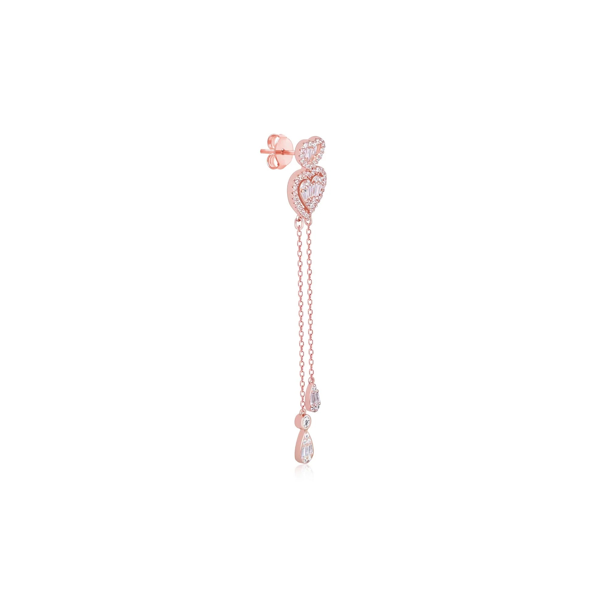 Graceful Heartstrings Silver Necklace Set - Image 8
