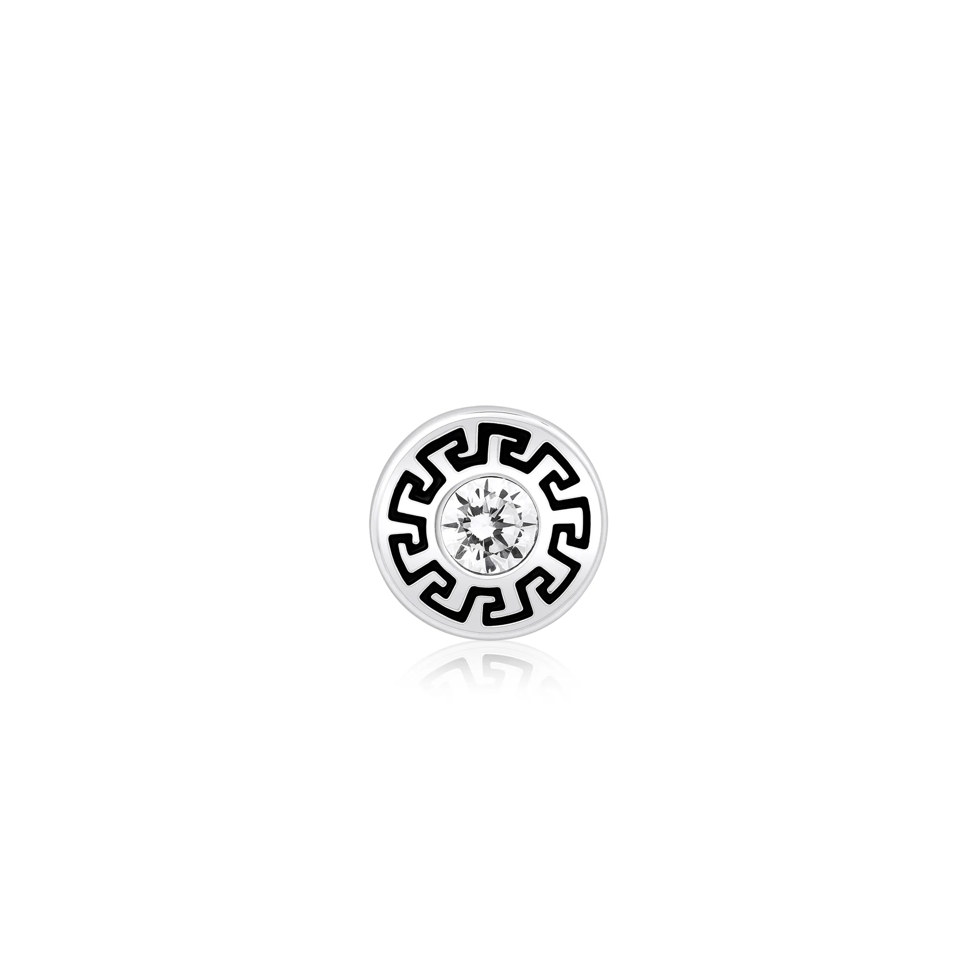 Greek Key Silver Studs - Image 4
