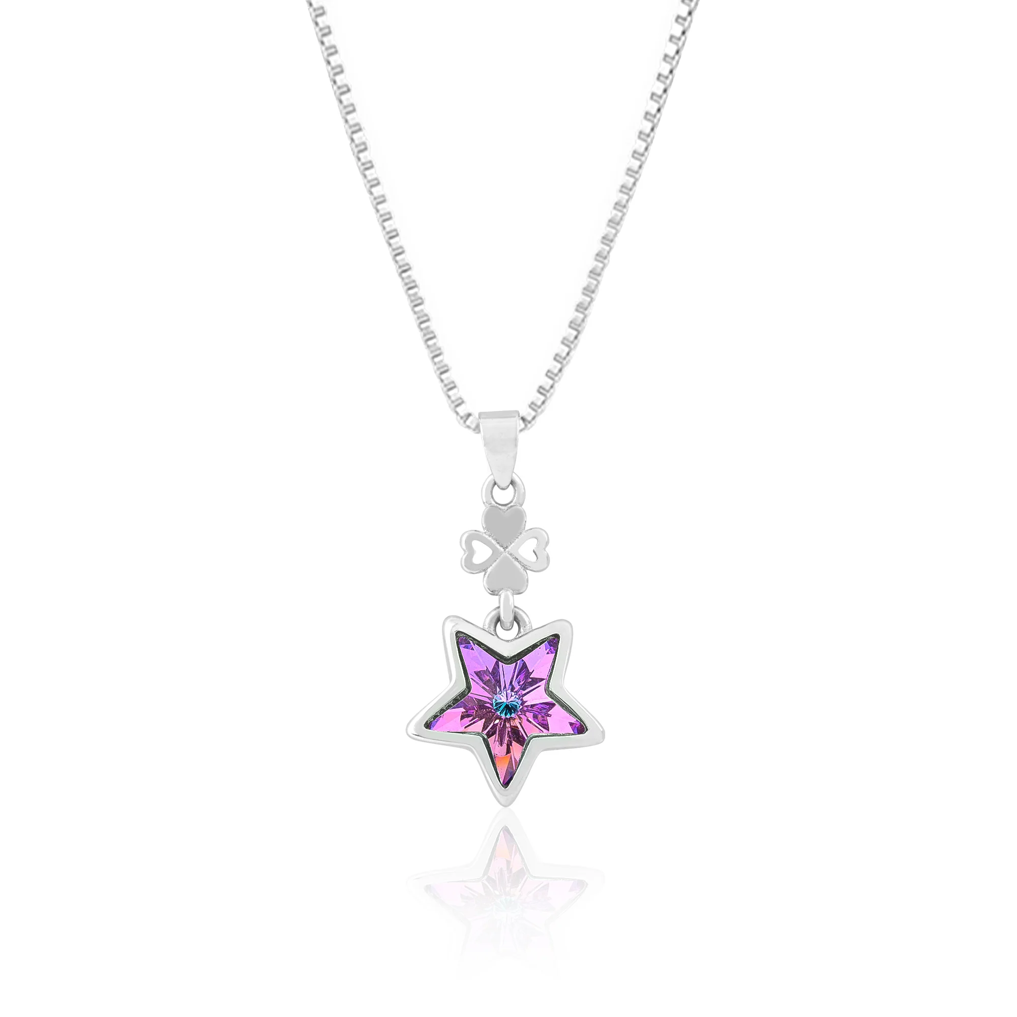 Starred Charm Chain Locket - Image 2