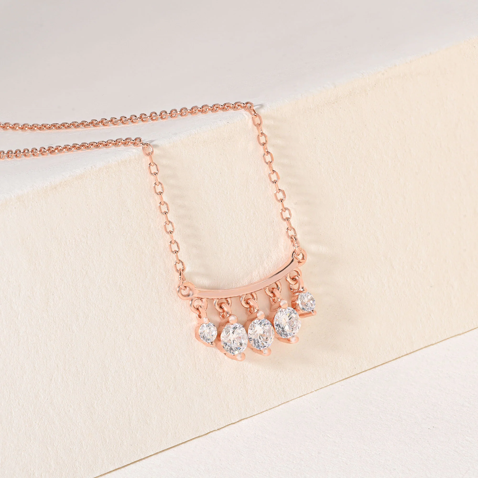 Hanging Stone Bar Necklace