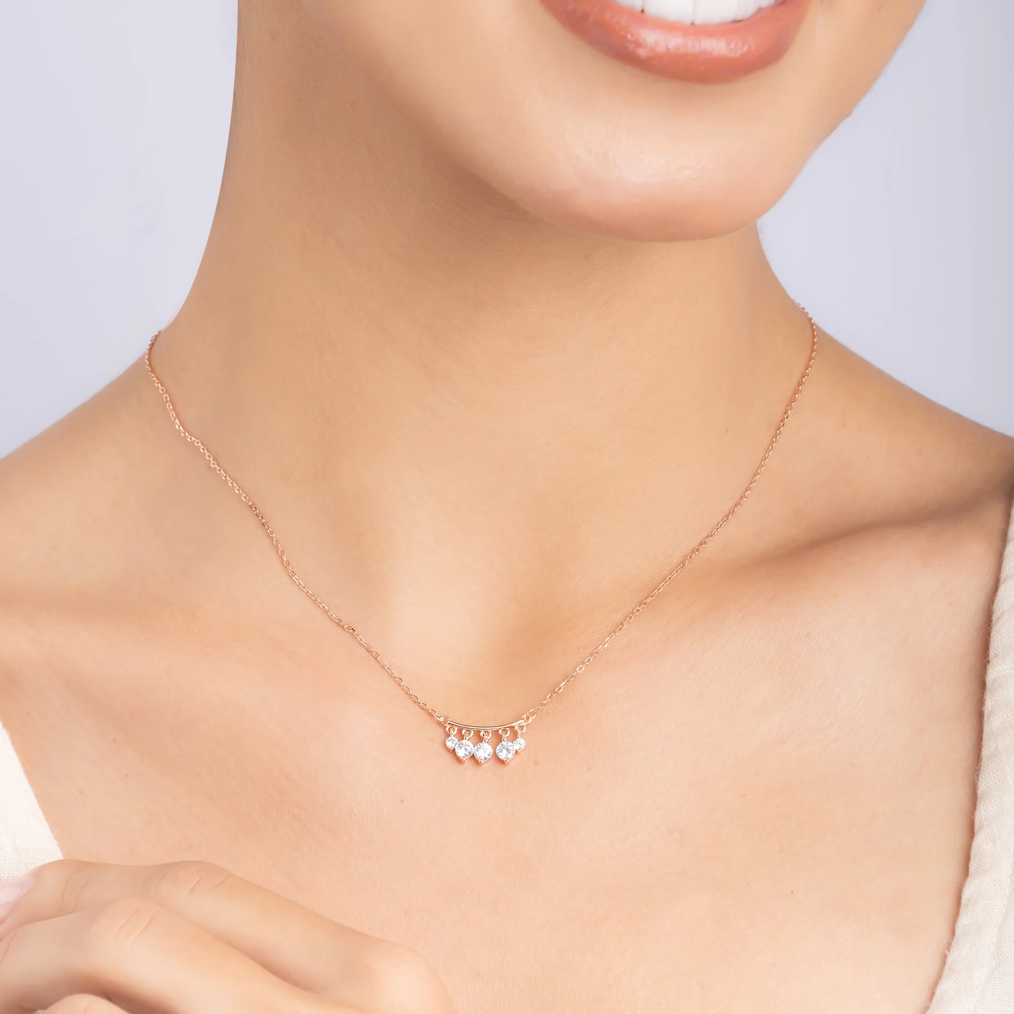 Hanging Stone Bar Necklace - Image 4