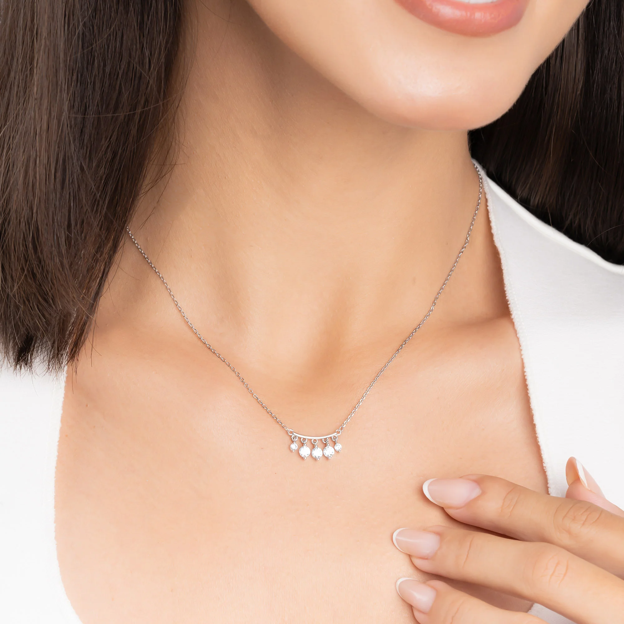 Hanging Stone Bar Necklace - Image 8