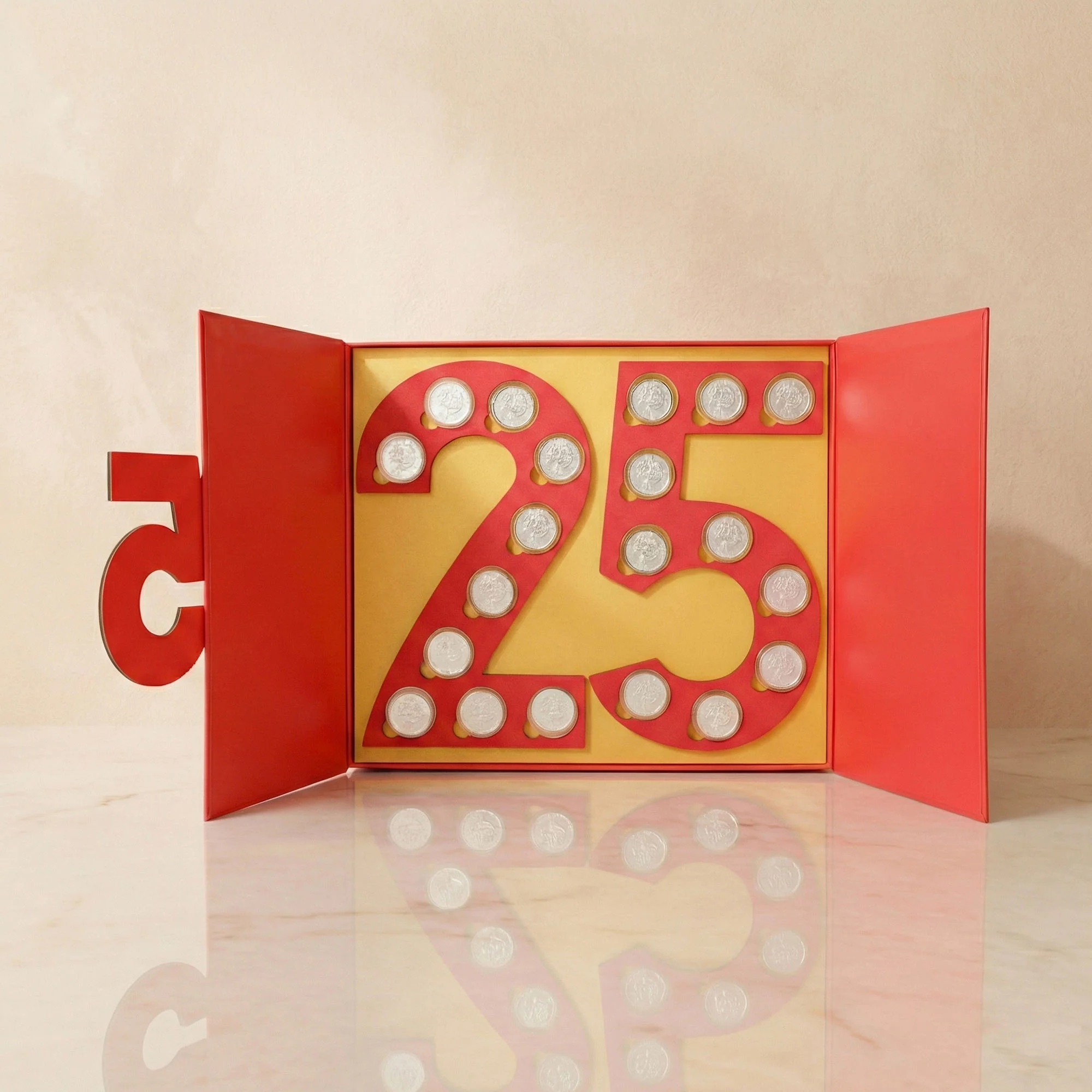 Happy Anniversary 999 Silver Coin Box (20 Coins) - Image 4