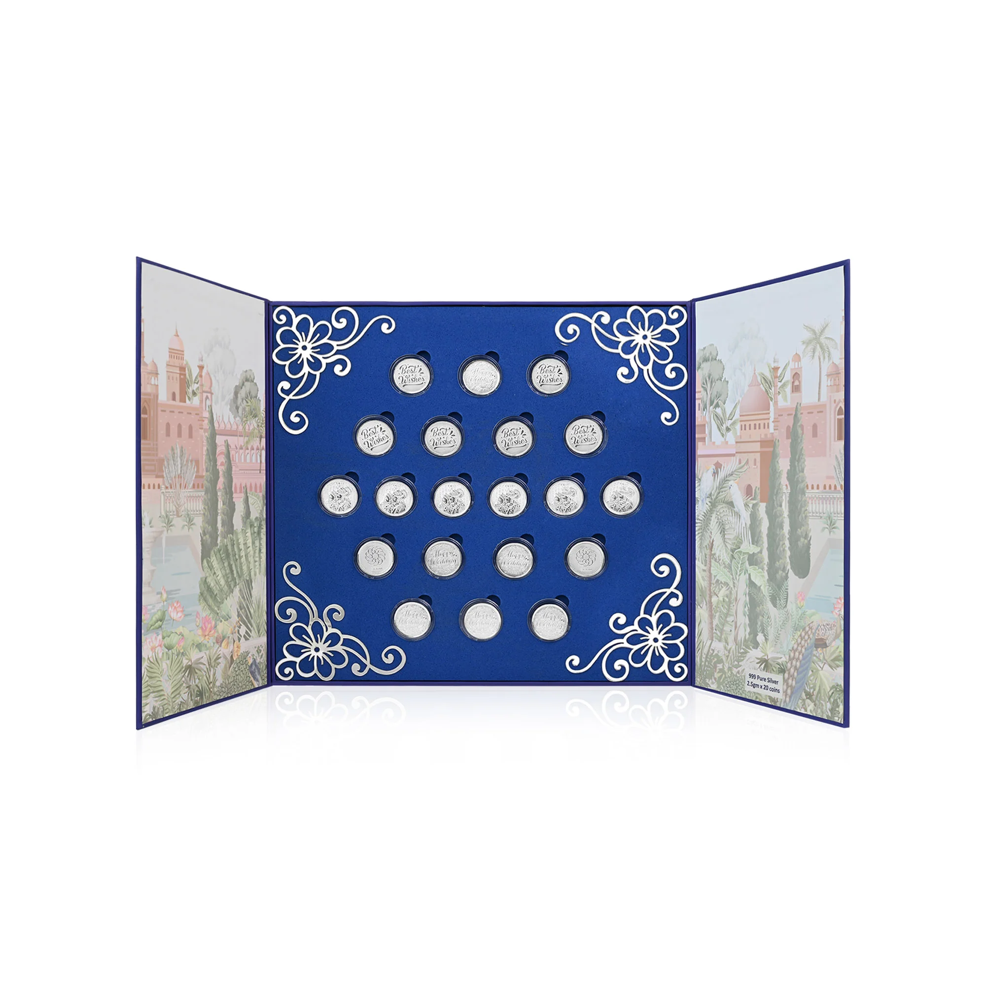 Happy Wedding 999 Silver Coin Box (20 Coins) - Image 2